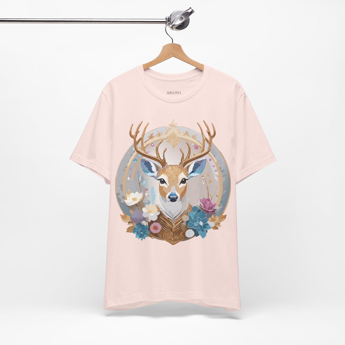 Adelpha Medallion Graphic Tee Unisex Short Sleeve Vintage Inspired Artwork Shirt