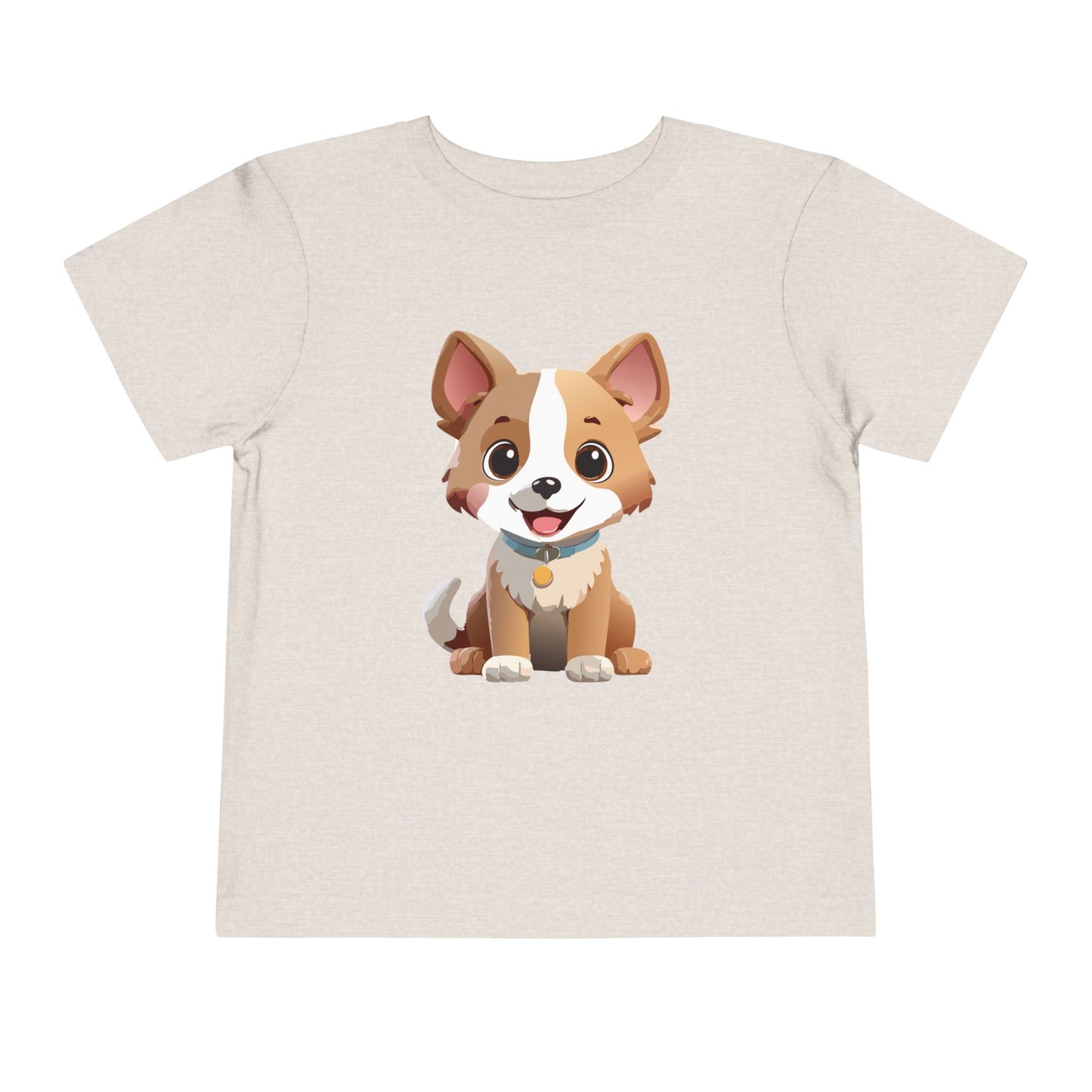 Bonita camiseta de manga corta para niños pequeños con diseño de cachorro: regalo adorable para amantes de las mascotas (2 a 5 años)