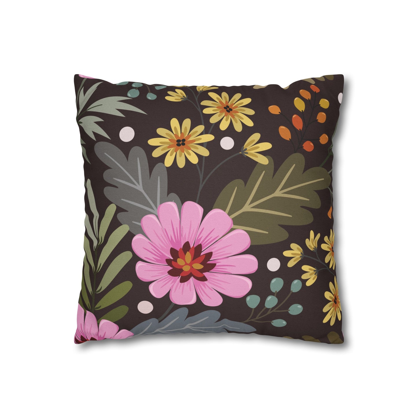 Floral Poly Pillowcase