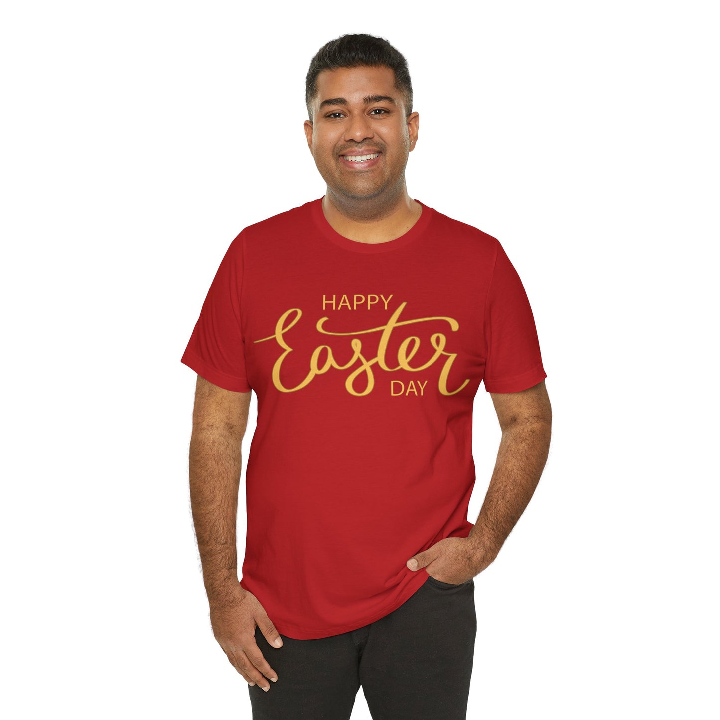 Unisex Cotton Tee Shirt with Easter Prints