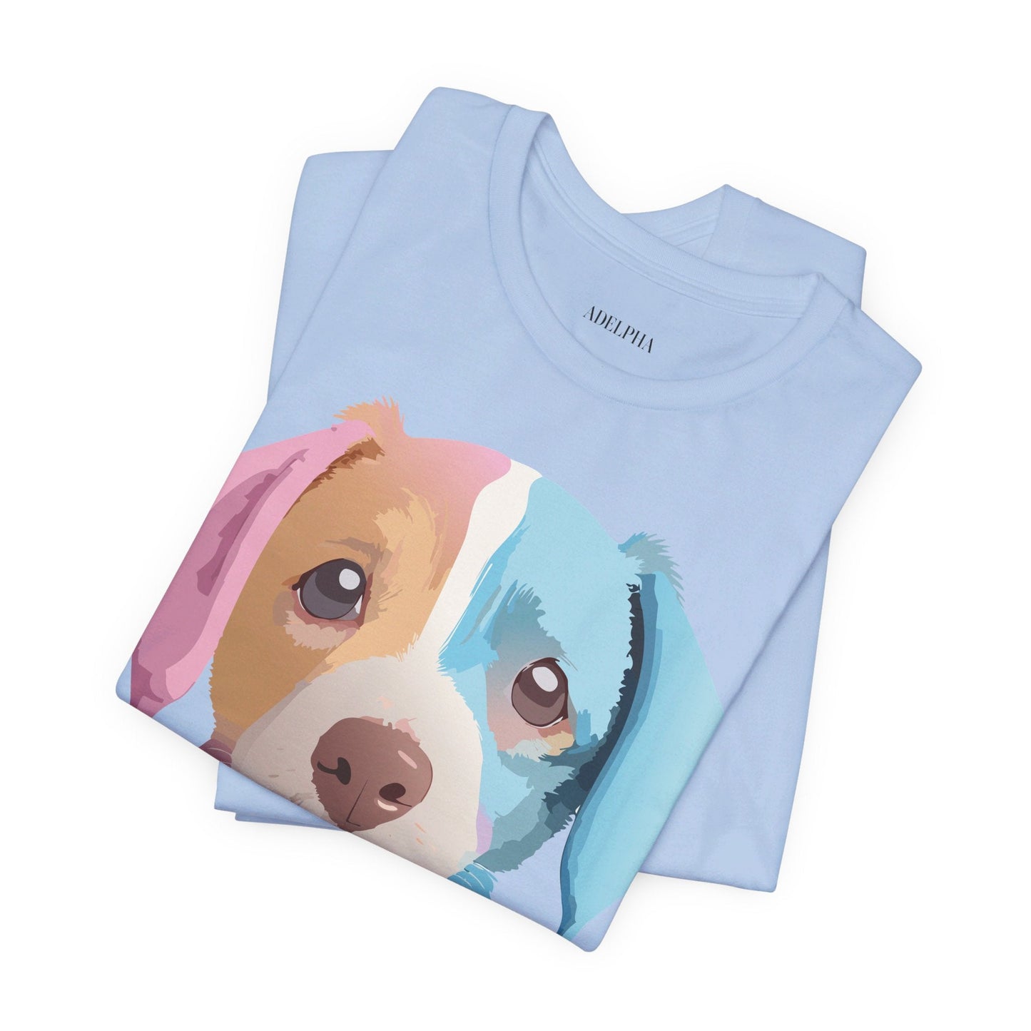 Unisex Dog Graphic Tee With Vintage Inspired Artwork By Adelpha Short Sleeve Casual Shirt