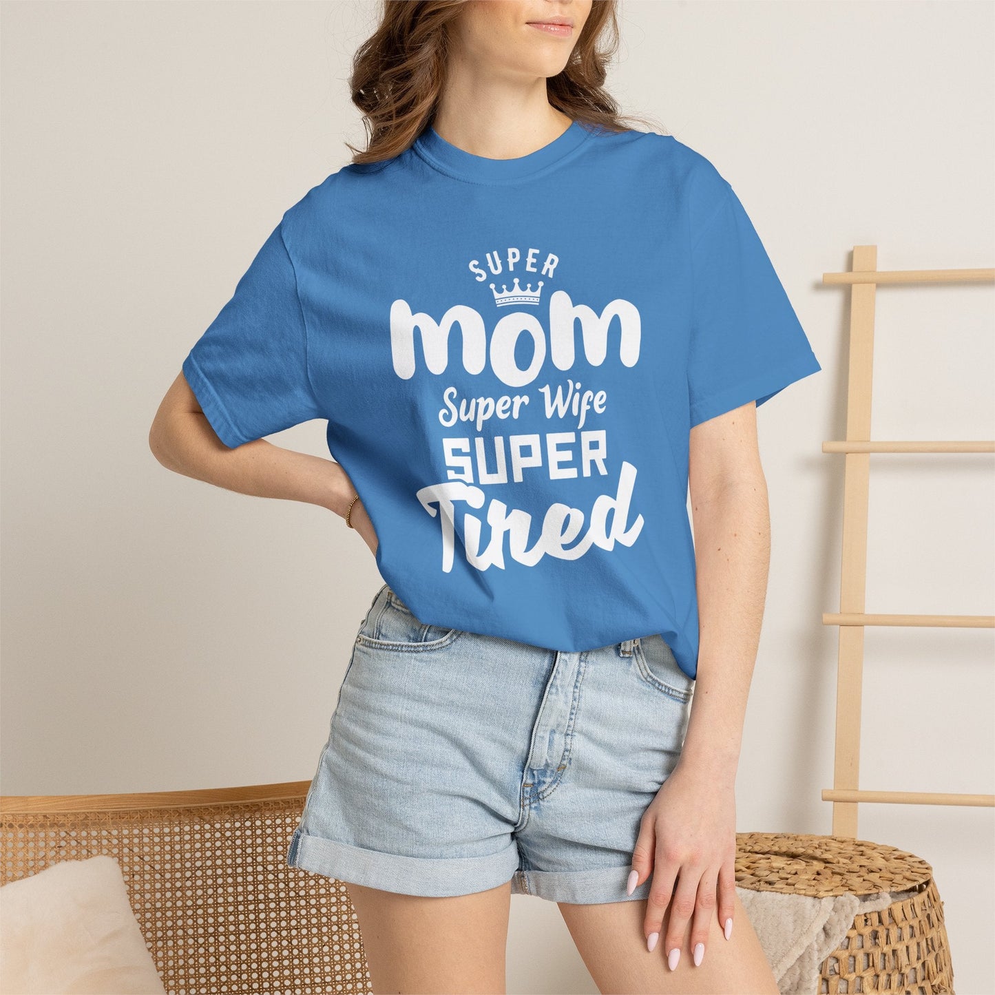 Mom T-shirt Mother's Day Mama Tee Unisex Comfort Colors Garment-Dyed Cotton h45