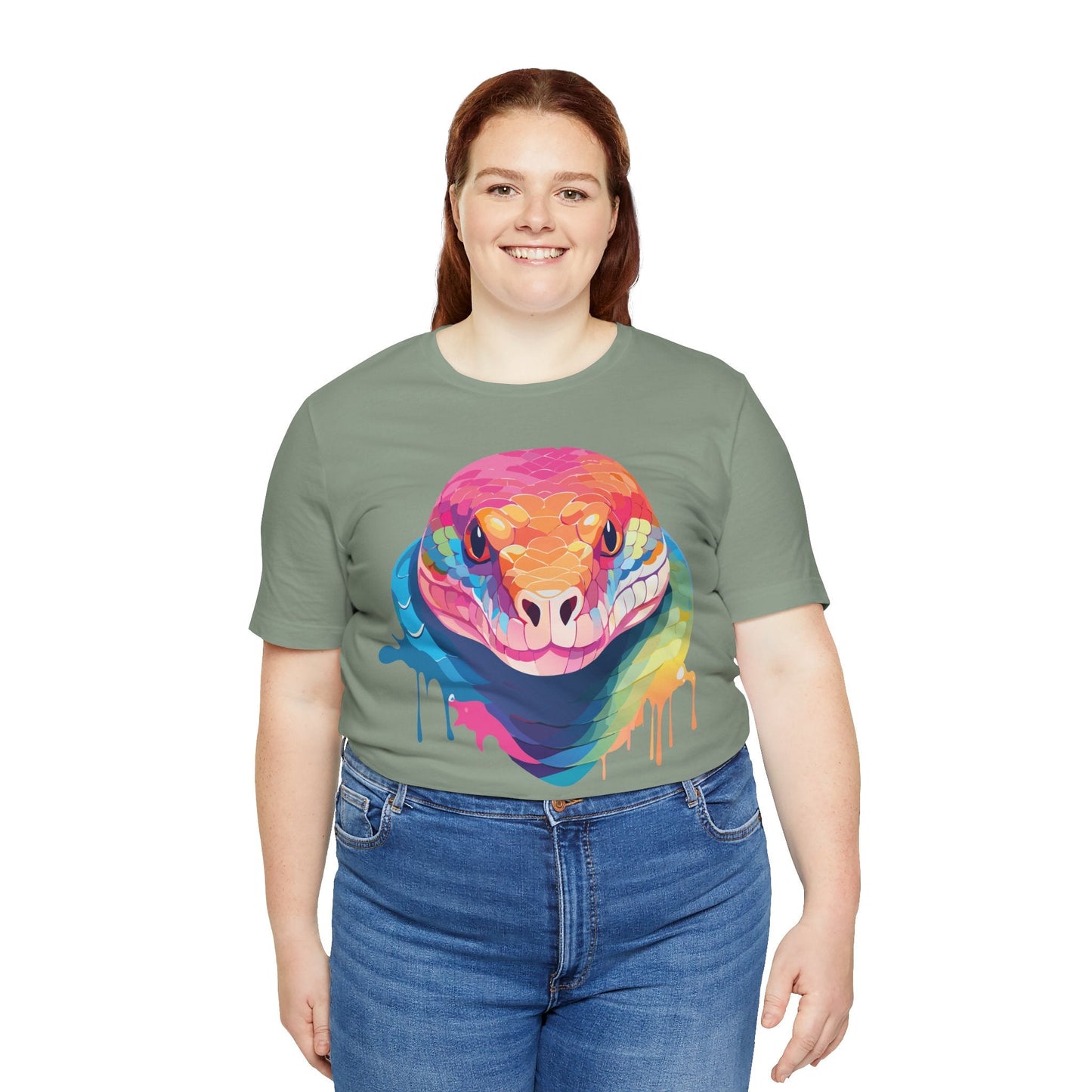 Unisex Animal Shirt With Art Design Wild Animals Graphic Print Casual Short Sleeve Tee