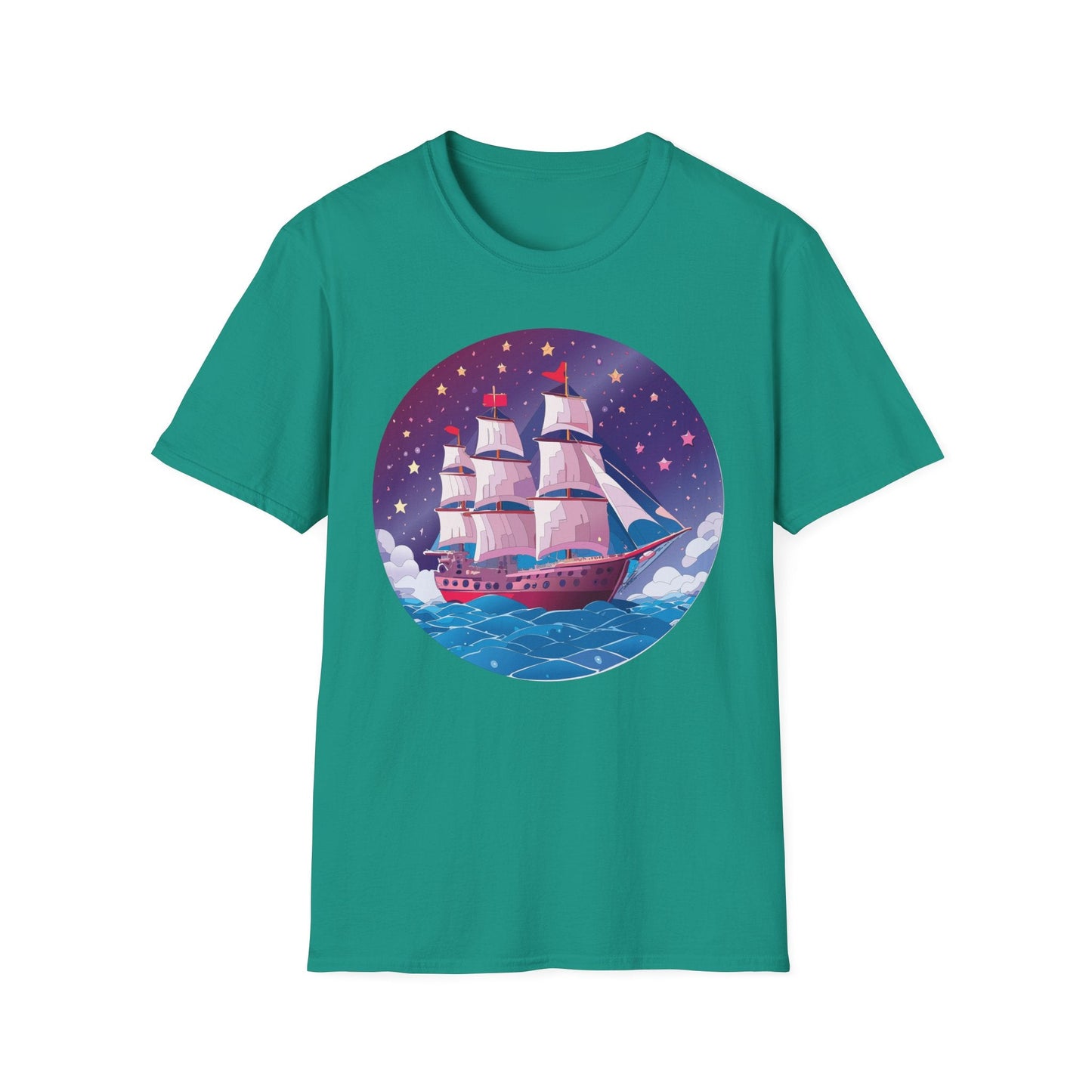Ship T Shirts Frigate Vessel Tee Unisex Softstyle 64000 Gildan Ring Spun Cotton T Shirt