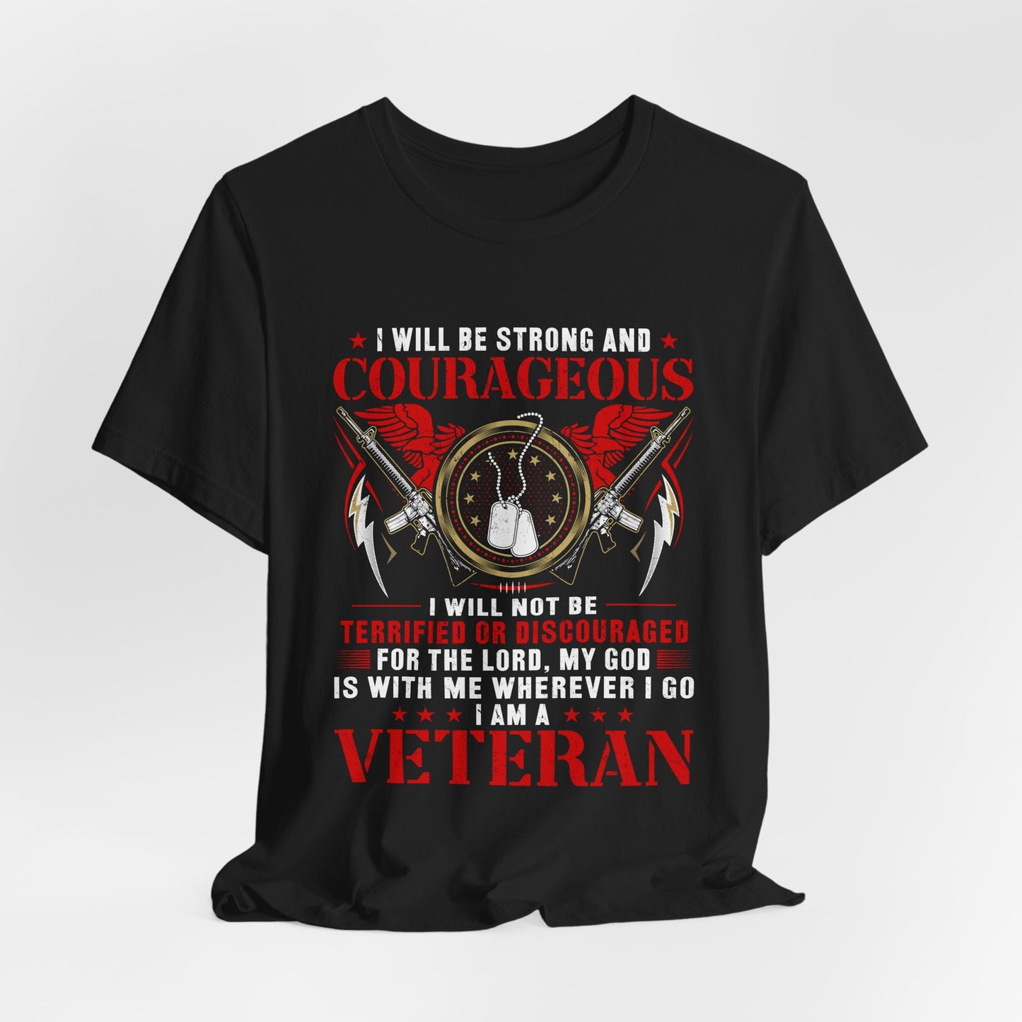 Army Veteran Patriotic Graphic Design Unisex Cotton T-Shirt v37
