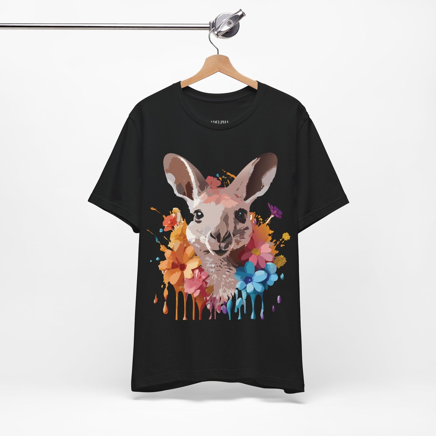 Kangaroo Graphic T Shirt Unisex Adelpha Art Design Vintage Inspired Tee With Original Artwork