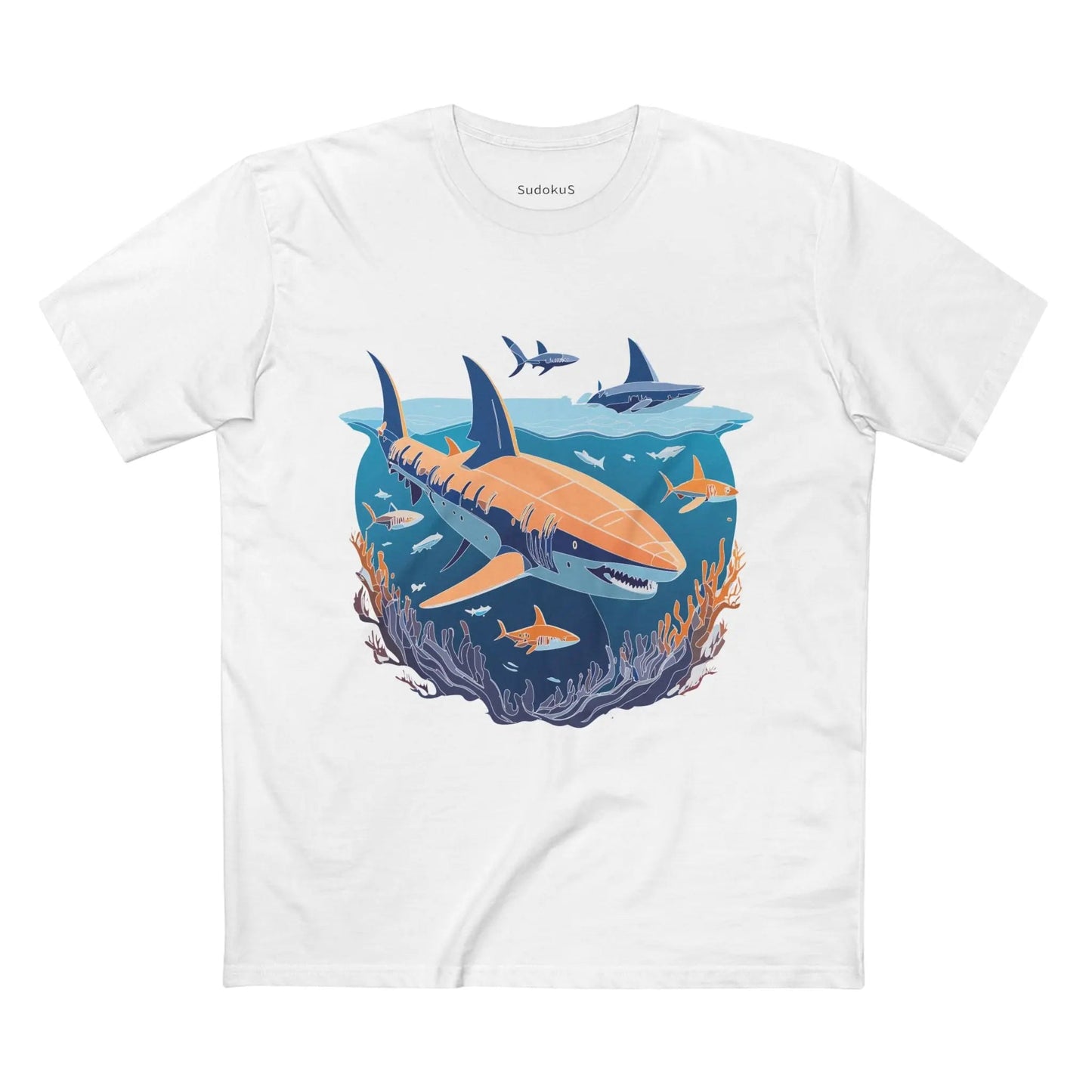 Ocean Coast Graphic Unisex 100 Cotton Staple Tee 10