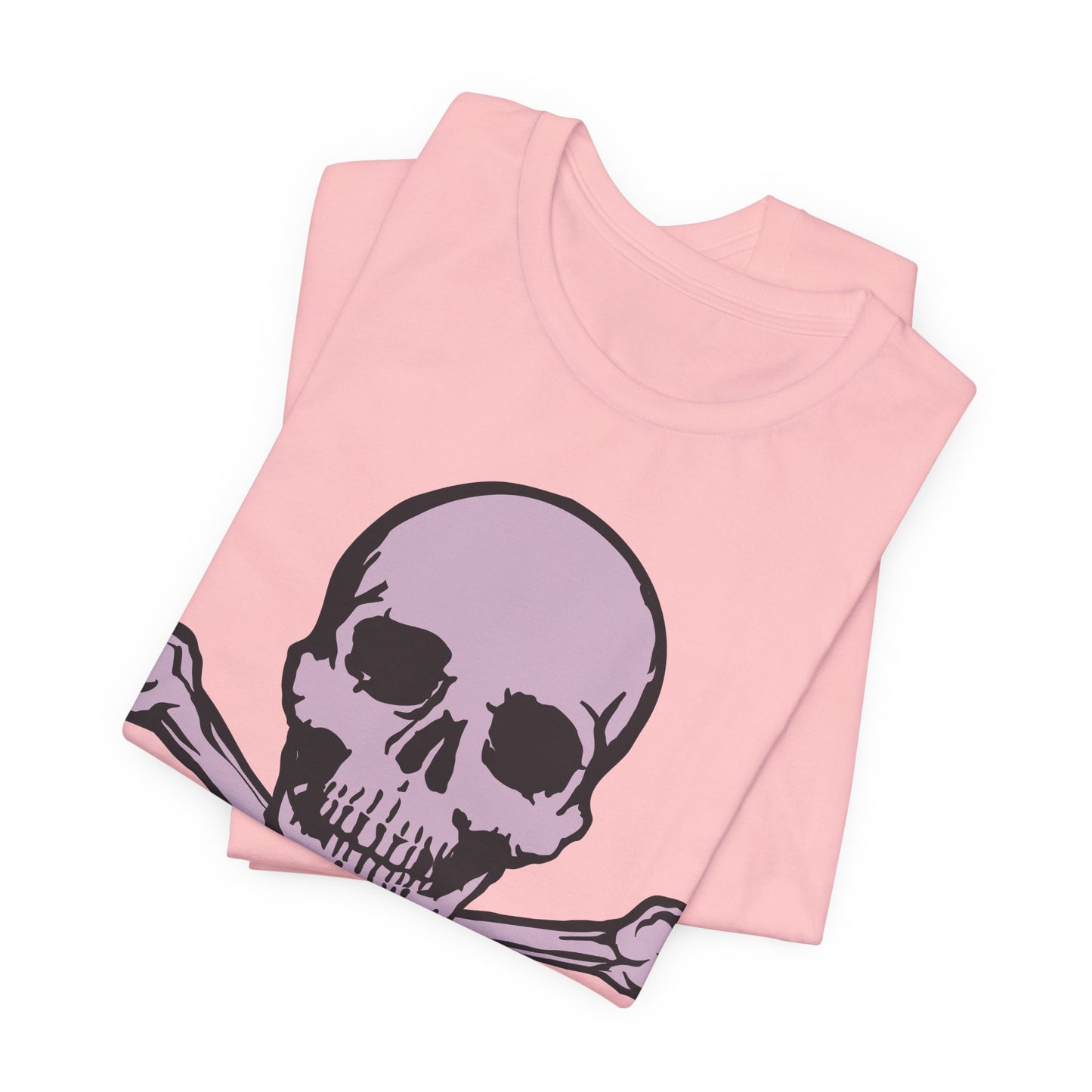 2-Pink Skull Graphic Design Tee, Skull Shirt, Vintage Tees, Art Design T-Shirt, Vintage Graphic Tee, Art Shirts with Skulls