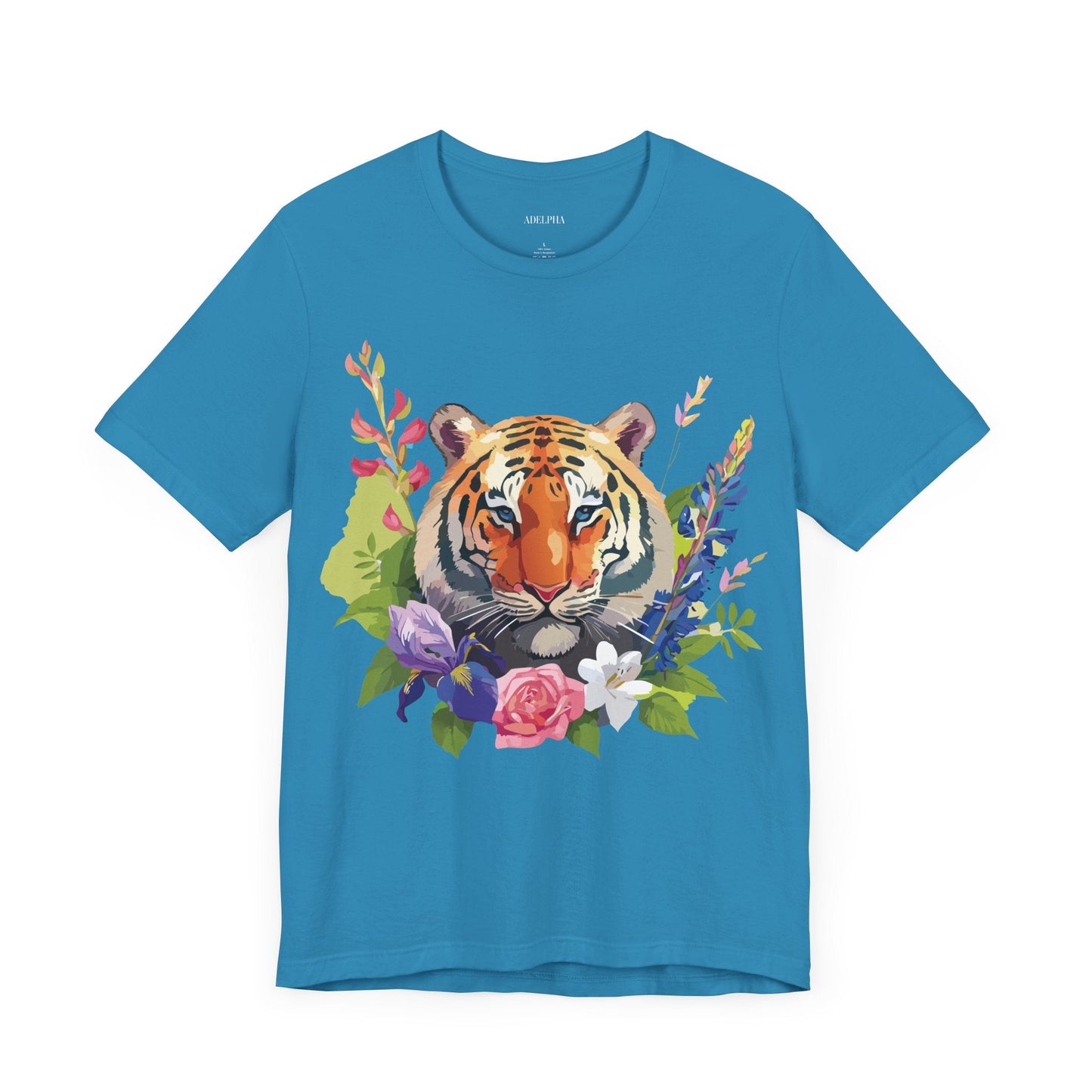 Tiger Graphic Unisex 100 Cotton Vintage Art with Animal Tee 7