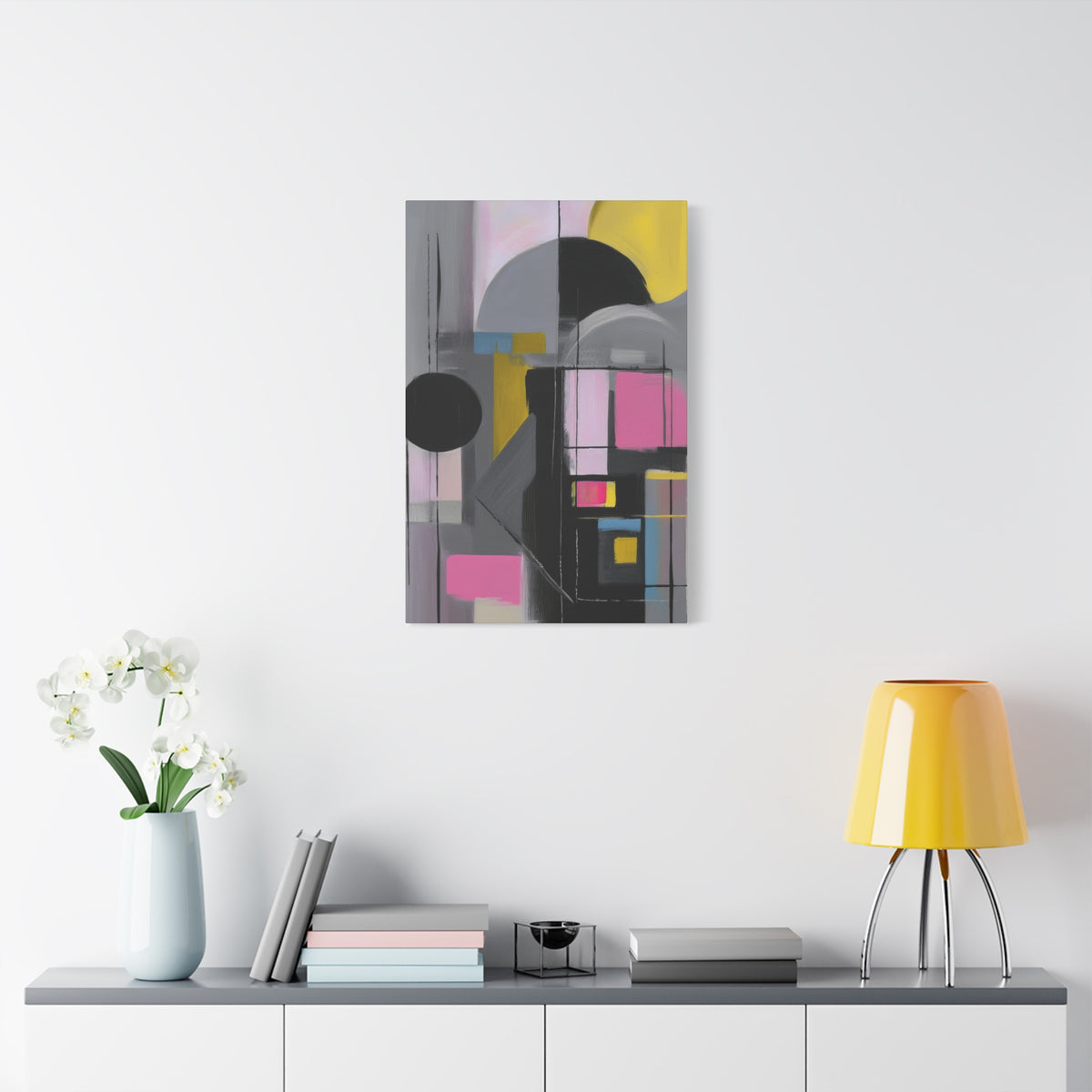 Abstract Geometric Painting Print Canvas 20x24,20x30,24x30 24x32,24x36,30x40 32x48,36x48,40x60 Pine-Wood Inner Frame ABS-37