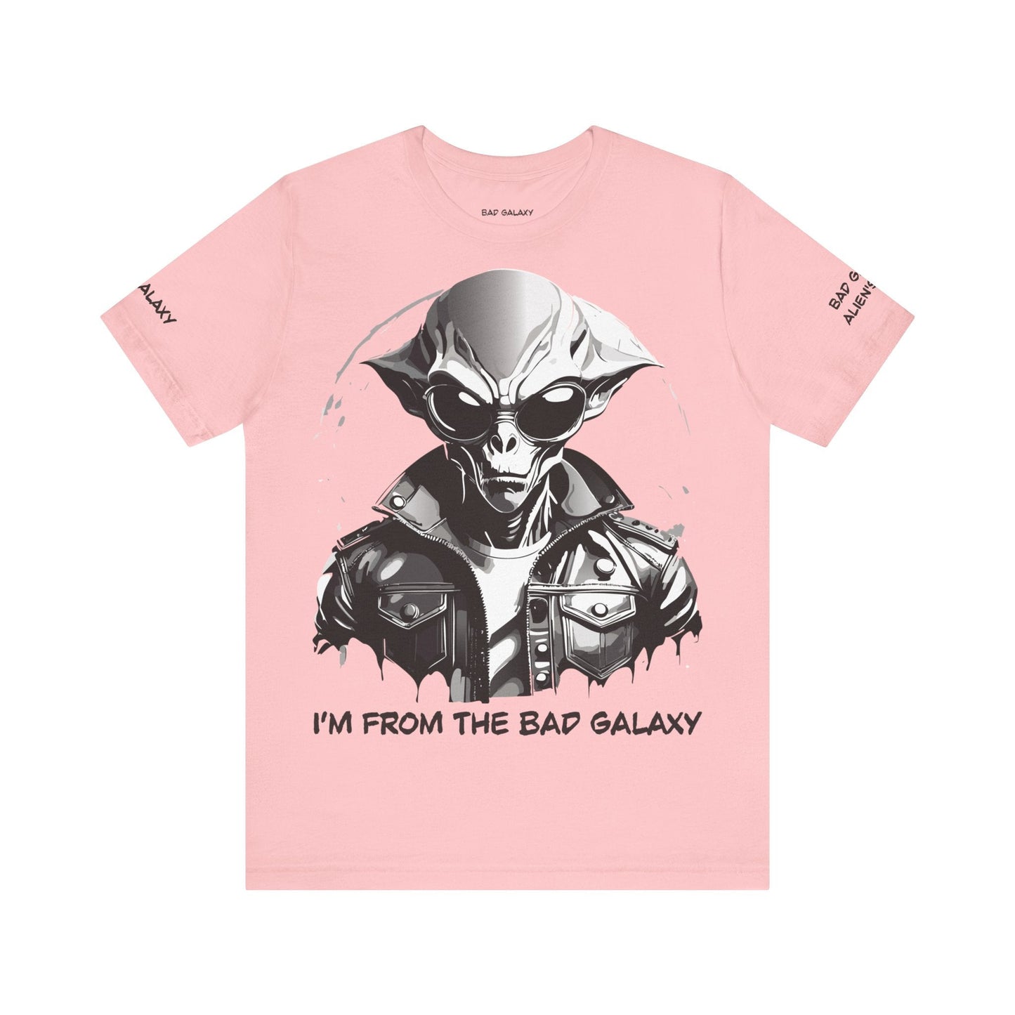 Tee Shirt With Alien From Bad Galaxy 100 Cotton Made In USA Eco Friendly Ink Graphic Edition