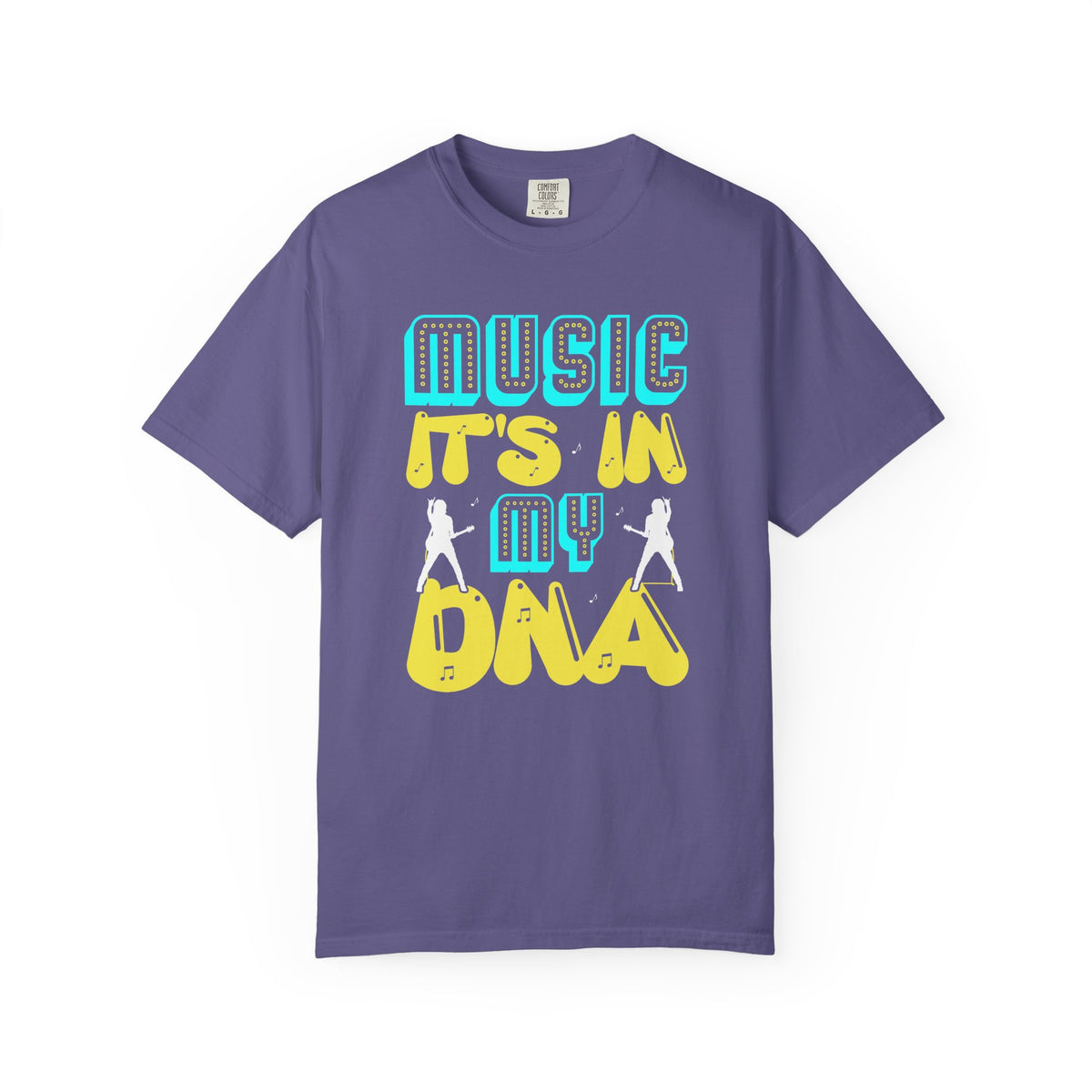 Music Its In My DNA T-Shirt Retro Music Graphic Unisex Cotton Tee 074