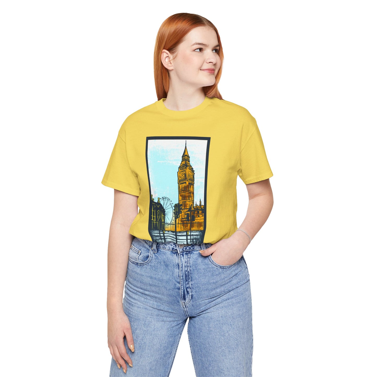 Retro Poster London Graphic Design Tee, London Shirt, Vintage Tees, Art Design T-Shirt, Graphic Tee, Retro Art Shirts