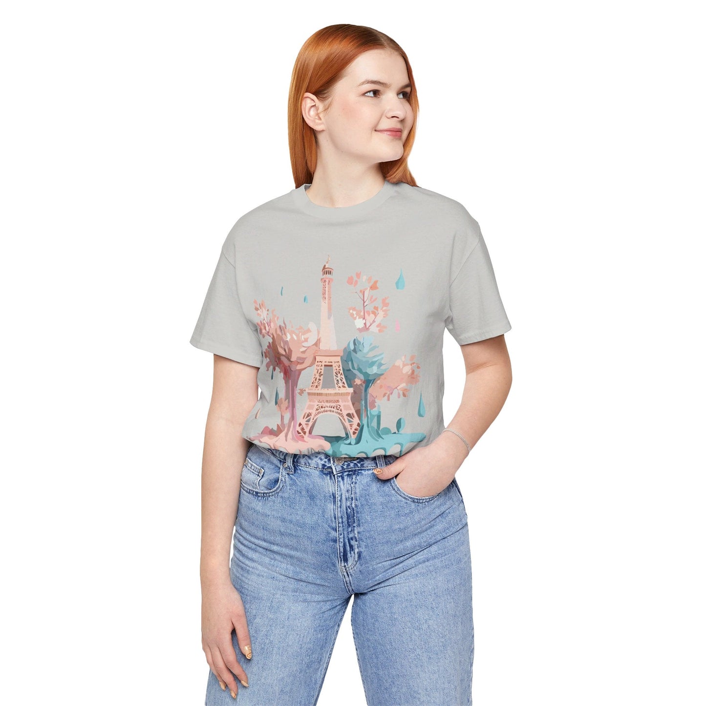 Paris Tourist Shirt Graphic Tee Unisex Vintage Inspired Art Adelpha Premium Quality