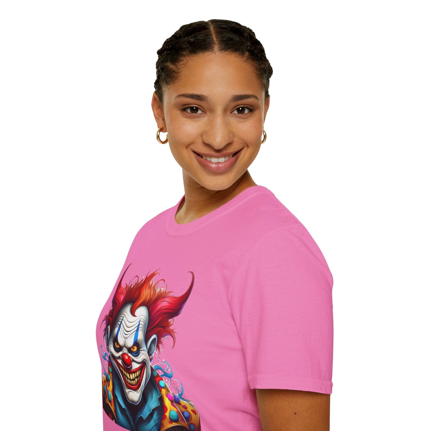 Clown Shirt Unisex Tee Circus Shirt Funny Man Shirt Scary Man Tee 100 Percent Cotton Gildan 64000