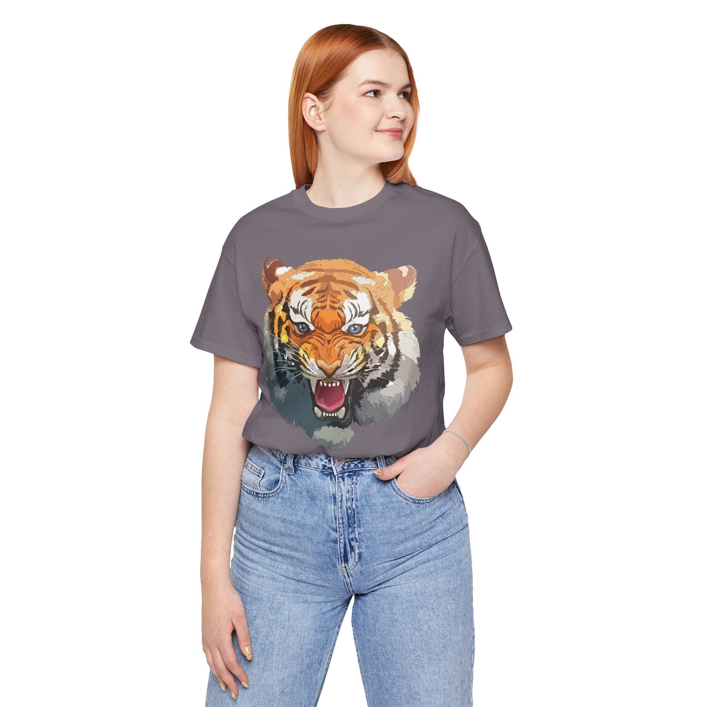 Tiger Shirt, Animal Shirt, T-Shirt with Tiger, Art Design Tee, Animal Tees, Safari T-Shirt, Graphic Design Tee 14