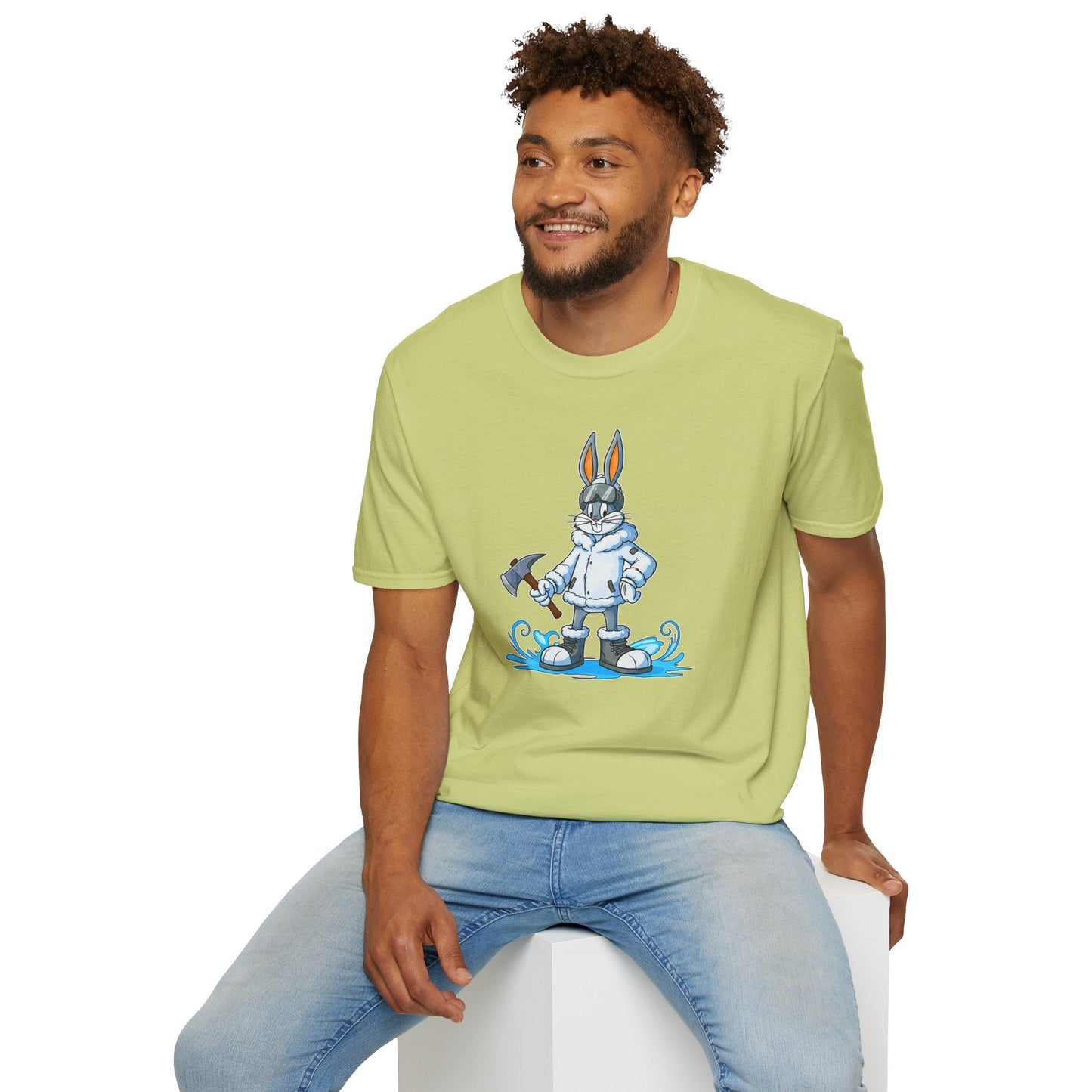Bugs Bunny T Shirt Unisex Cartoon Animation Graphic Tee Softstyle Short Sleeve By Gildan 64000