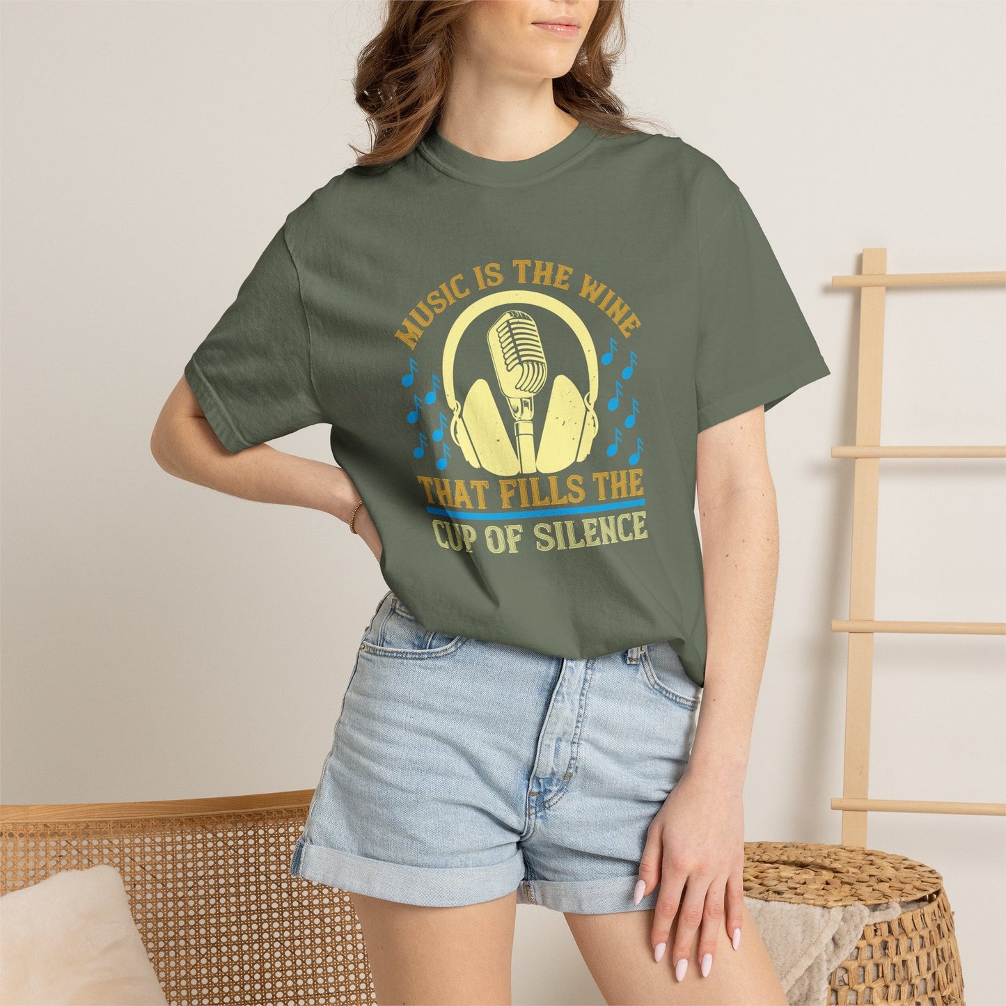 Music Graphic Design Unisex Cotton T-shirt m36