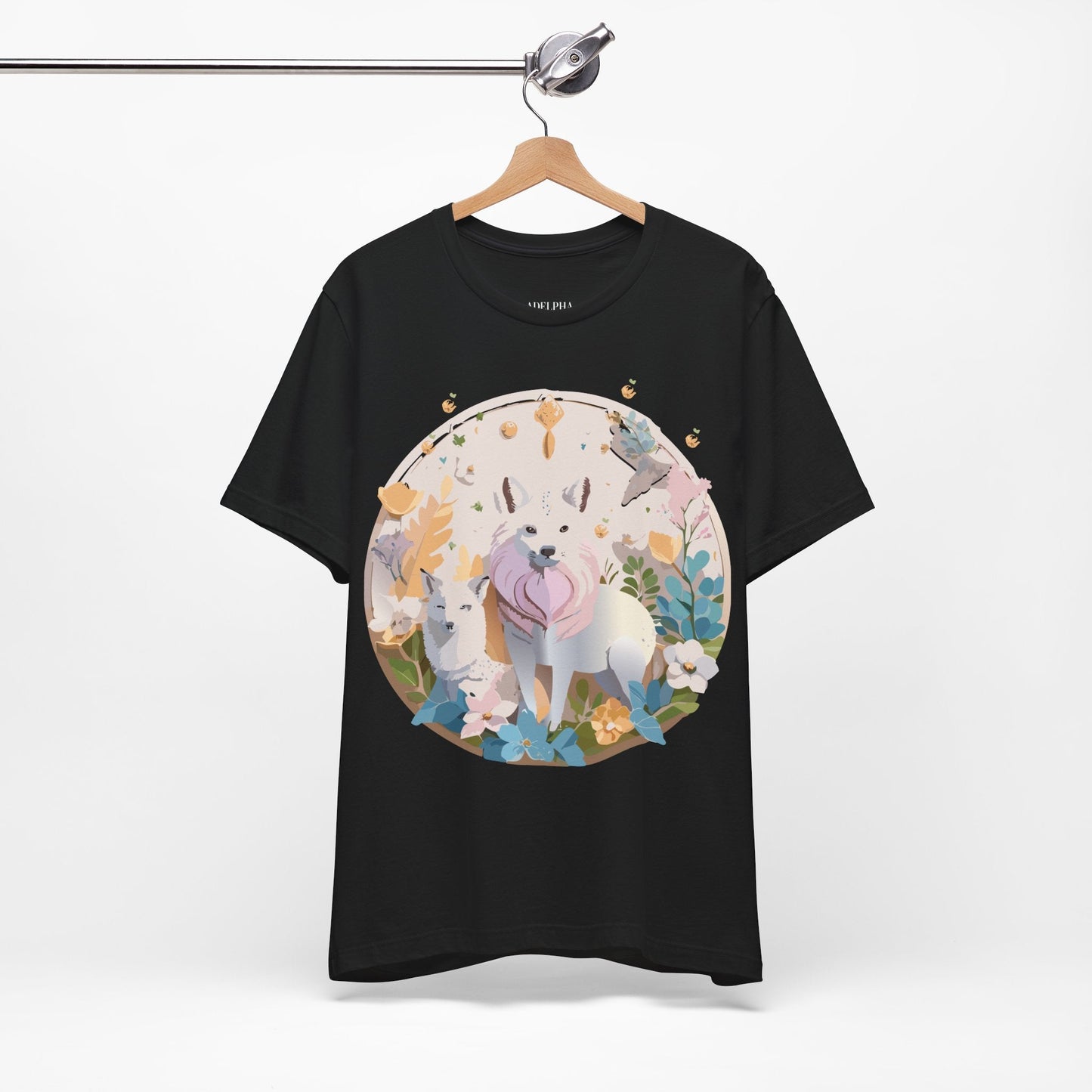 Adelpha Graphic Tee Unisex Short Sleeve Shirt With Vintage Art Design For Everyday Wear
