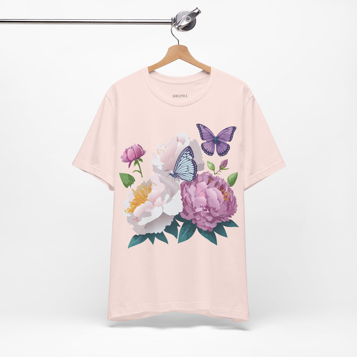 Floral Graphic Tee Shirt - Bella+Canvas Unisex 100 Cotton 32