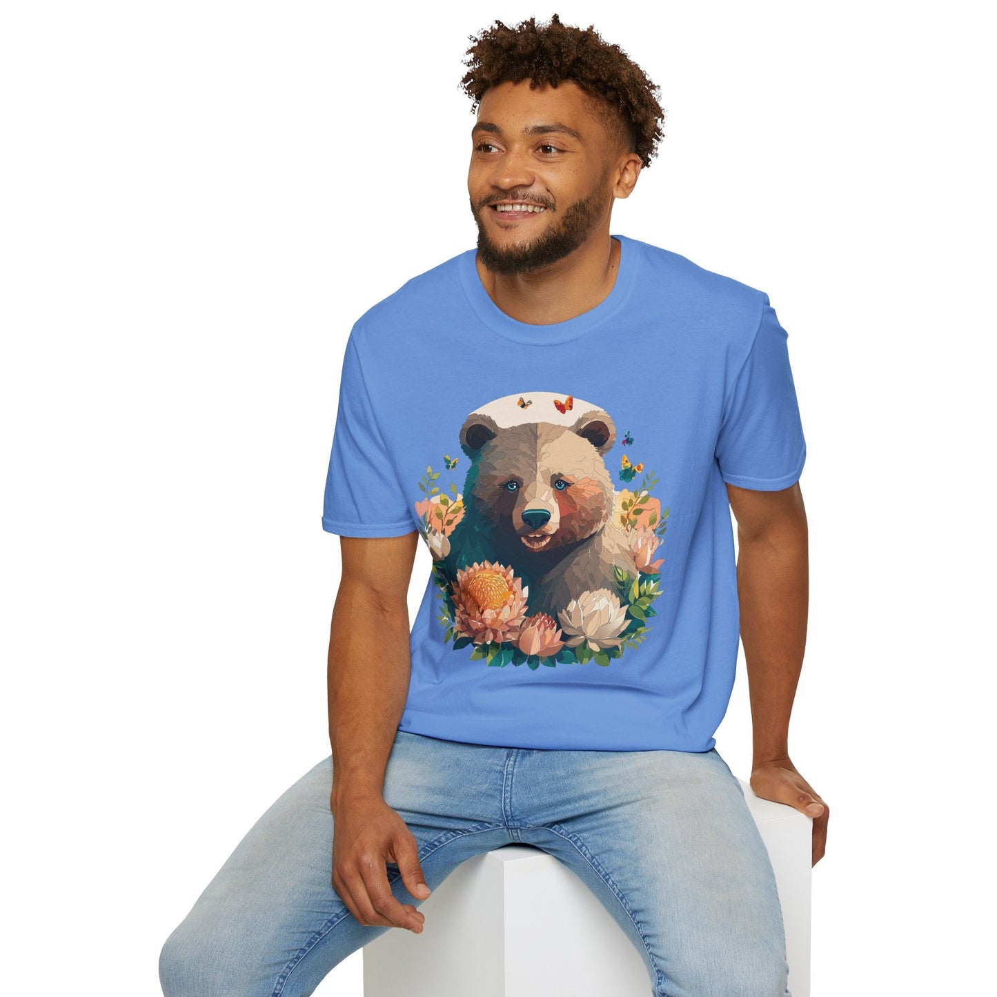Bear T Shirt Unisex Teddy Bear Shirt Softstyle 100 Percent Ring Spun Cotton Tee Essentials