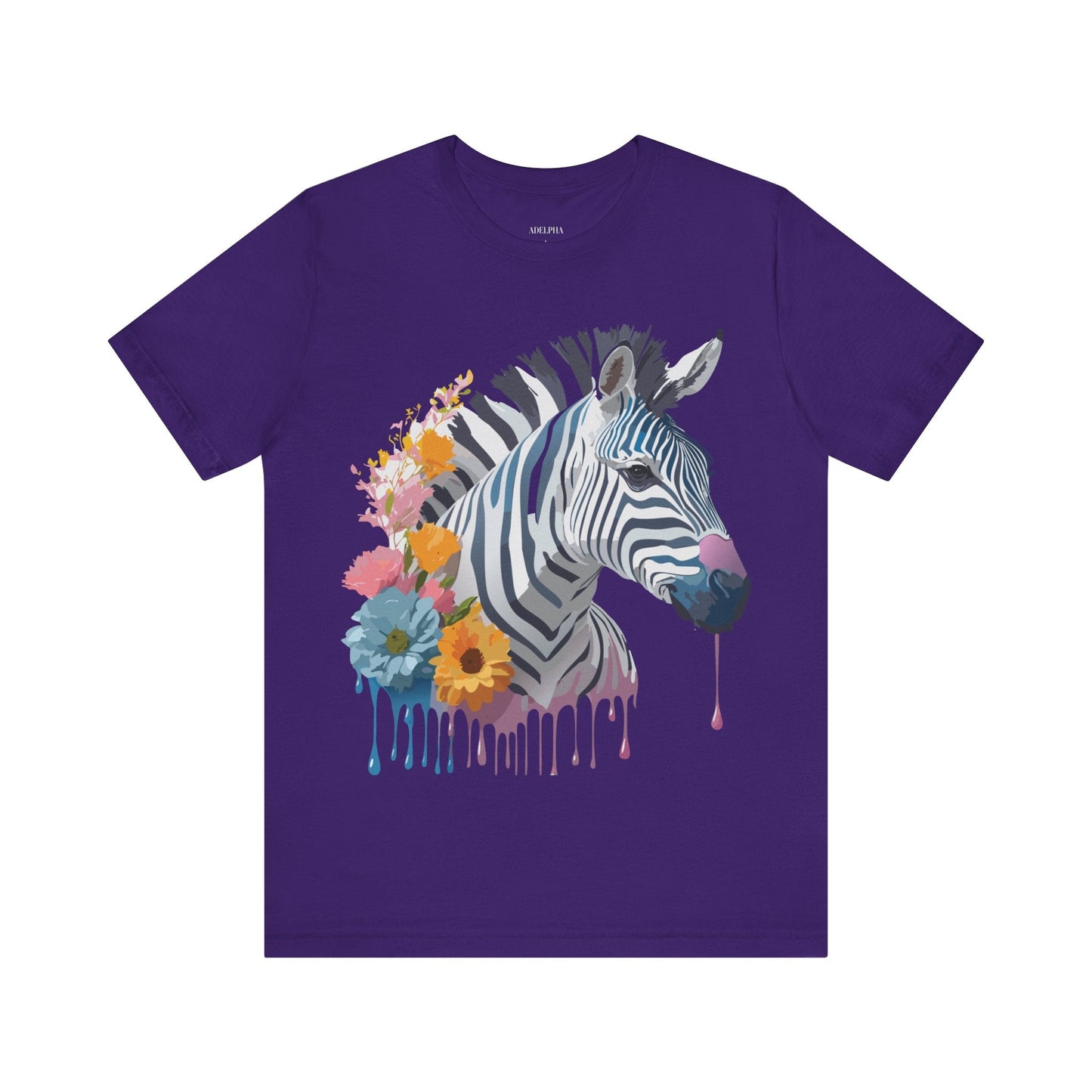 Adelpha Zebra Graphic T Shirt Unisex Vintage Inspired Art Short Sleeve Premium Soft Cotton