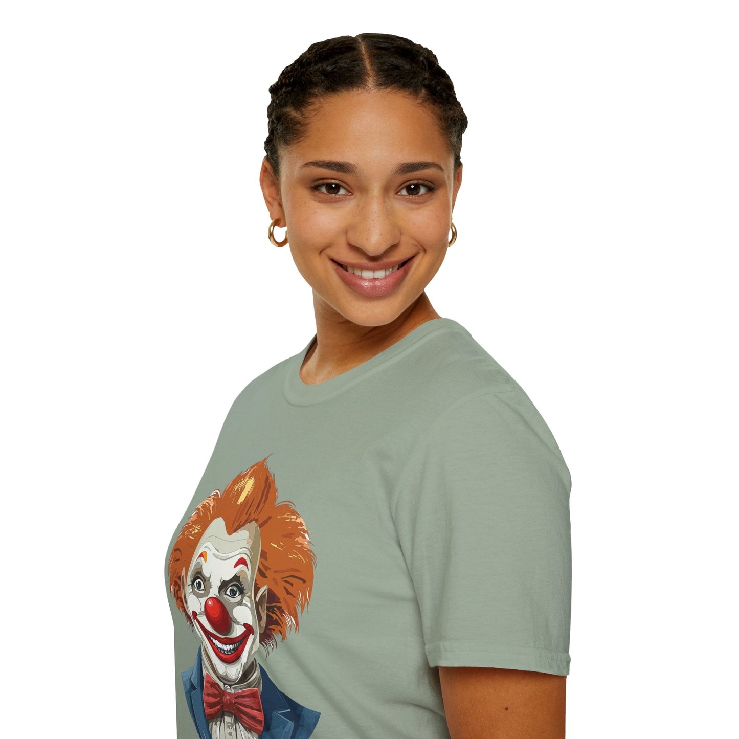 Clown Shirt Unisex Funny Man Circus Tee Softstyle Gildan 64000 Short Sleeve Shirt Premium