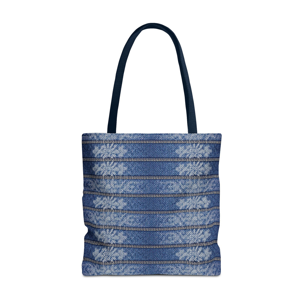 Denim Fabric Imitation Print Unisex Canvas Bag Poly Spun 3 Sizes Tote Bag 113