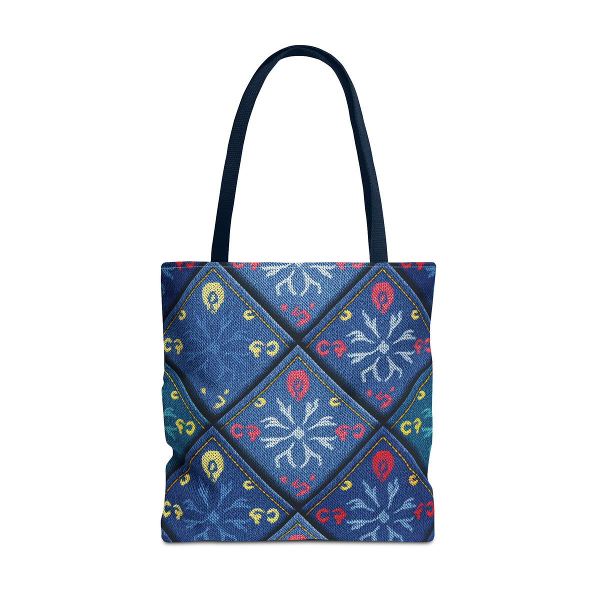 Diwali Graphic Denim Fabric Imitation Print Unisex Canvas Bag Poly Spun 3 Sizes Tote Bag 205-8