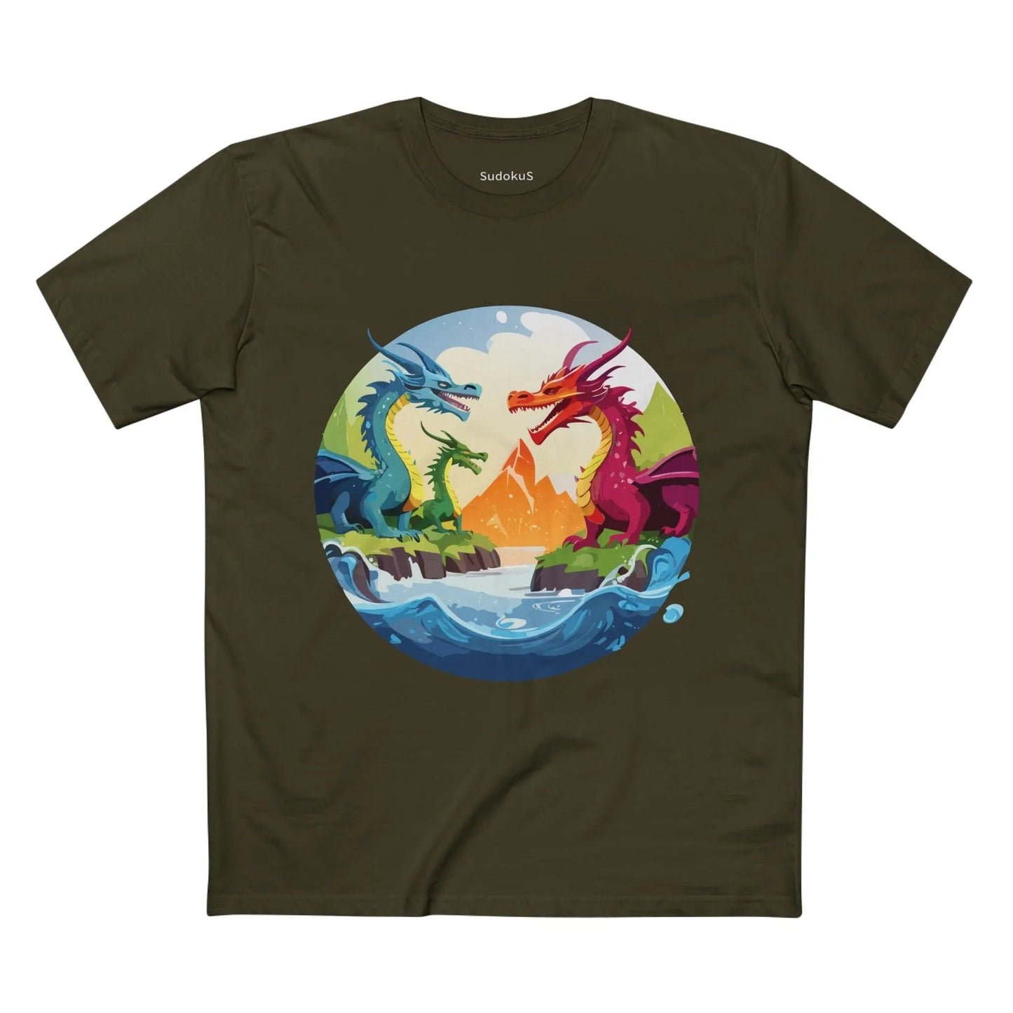 Dragon Graphic Unisex 100 Cotton Staple Tee 22