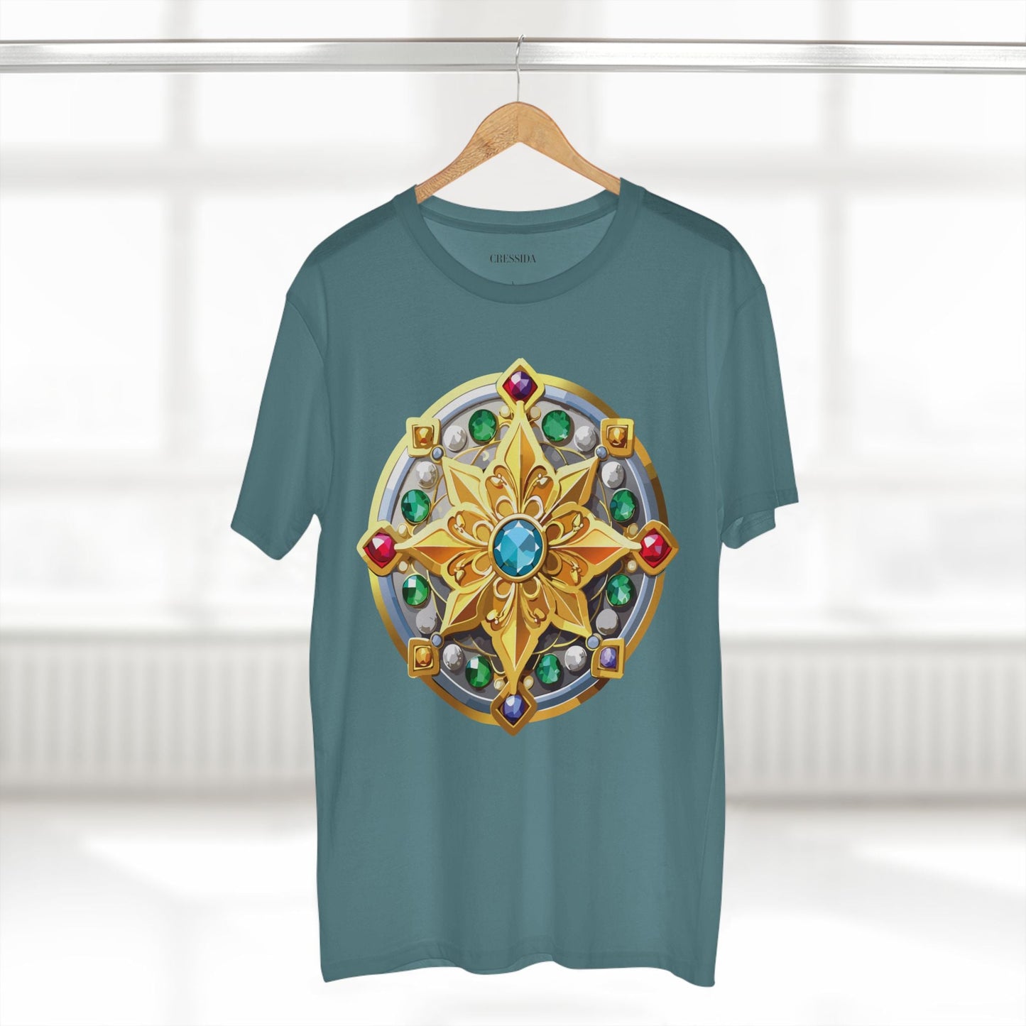 Medallion Graphic T-Shirt Unisex 100 Cotton With Gold Art Design Medal Tee 1