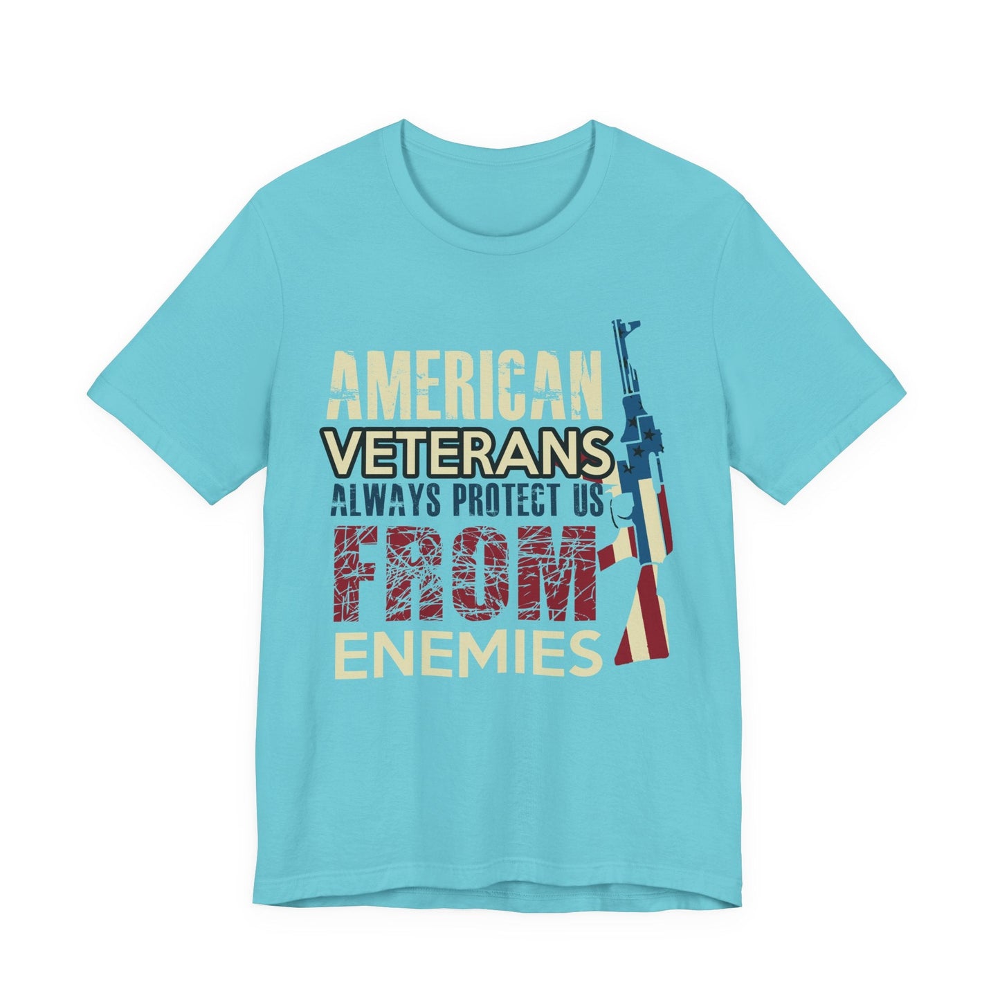 Army Veteran Patriotic Graphic Design Unisex Cotton T-Shirt v44
