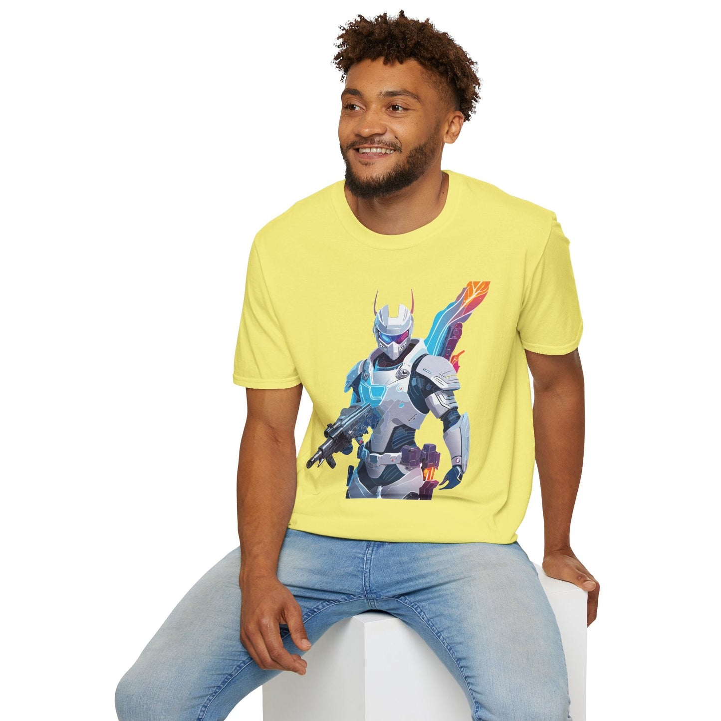 Robocop T Shirt Unisex Softstyle 64000 Graphic Tee 100 Percent Ring Spun Cotton Comfort
