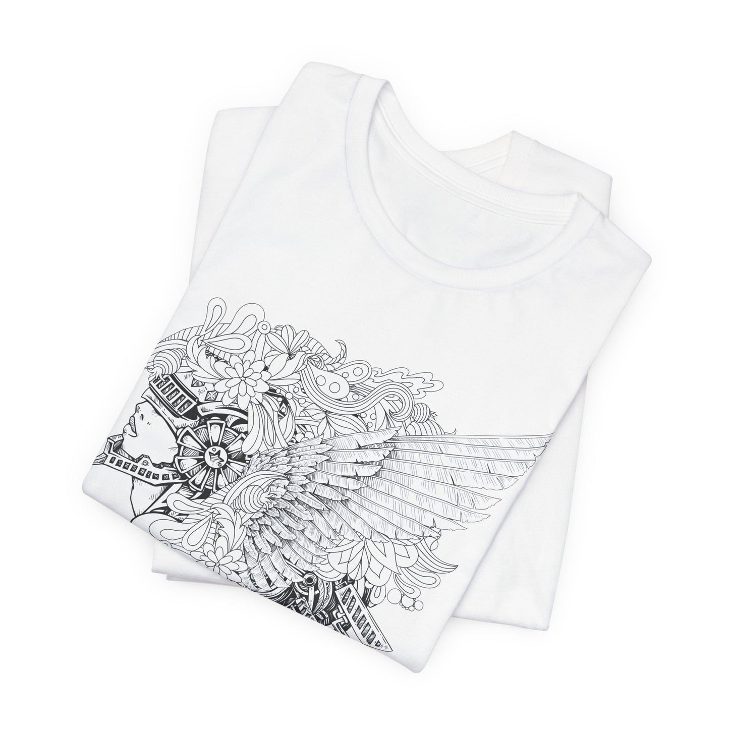 Eagle Illustration Graphic Unisex Cotton T-Shirt r26