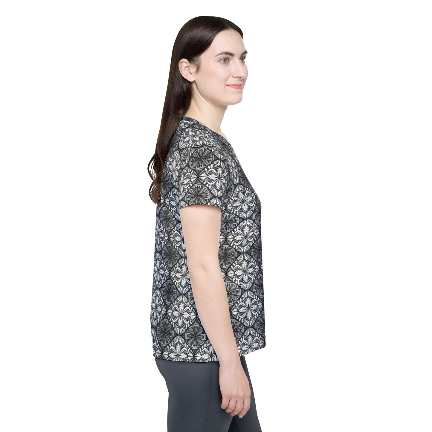 Women Poly Shirt with Ornament O15