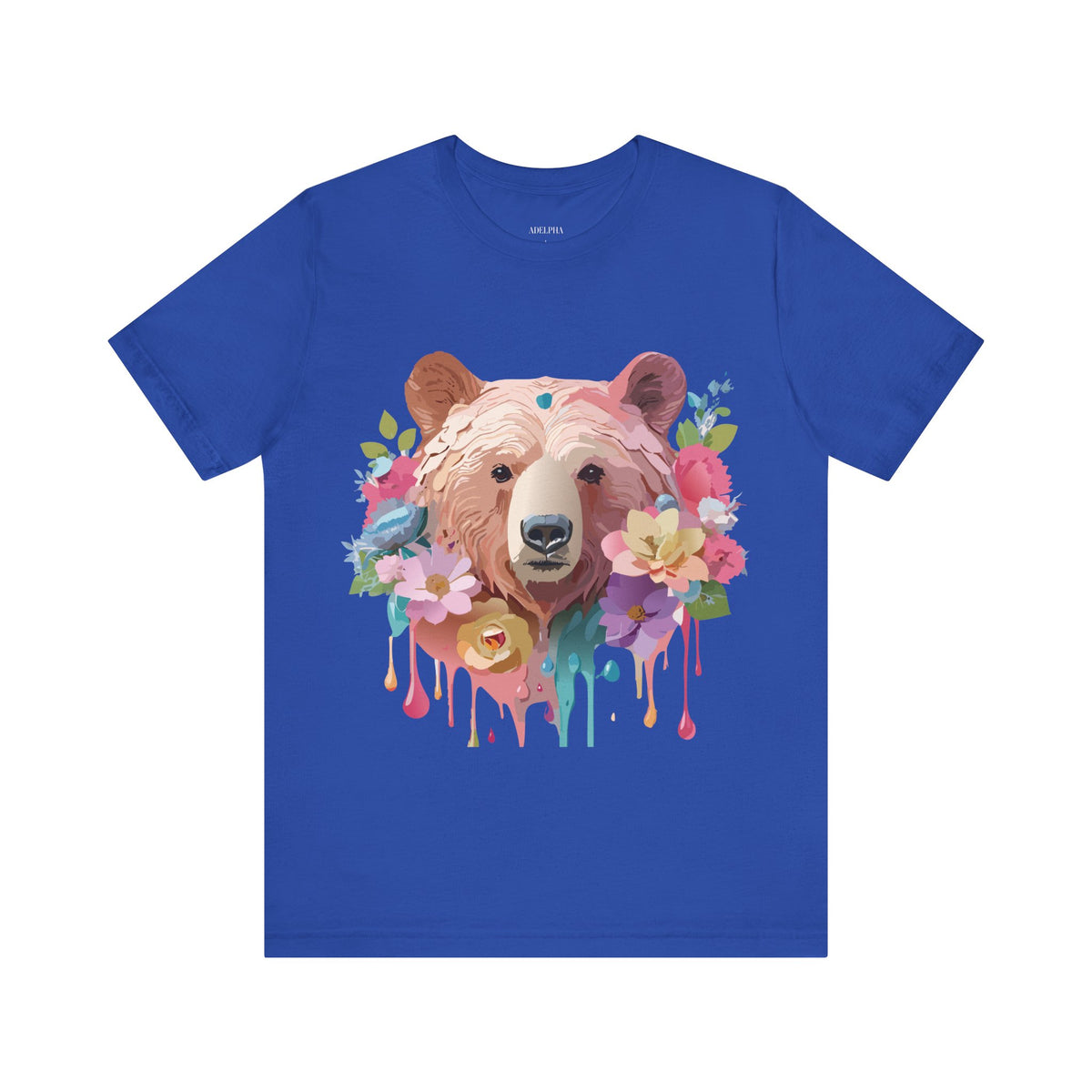 Bear Graphic Design Tee Bella+Canvas Unisex 100 Cotton Tee Shirt a113