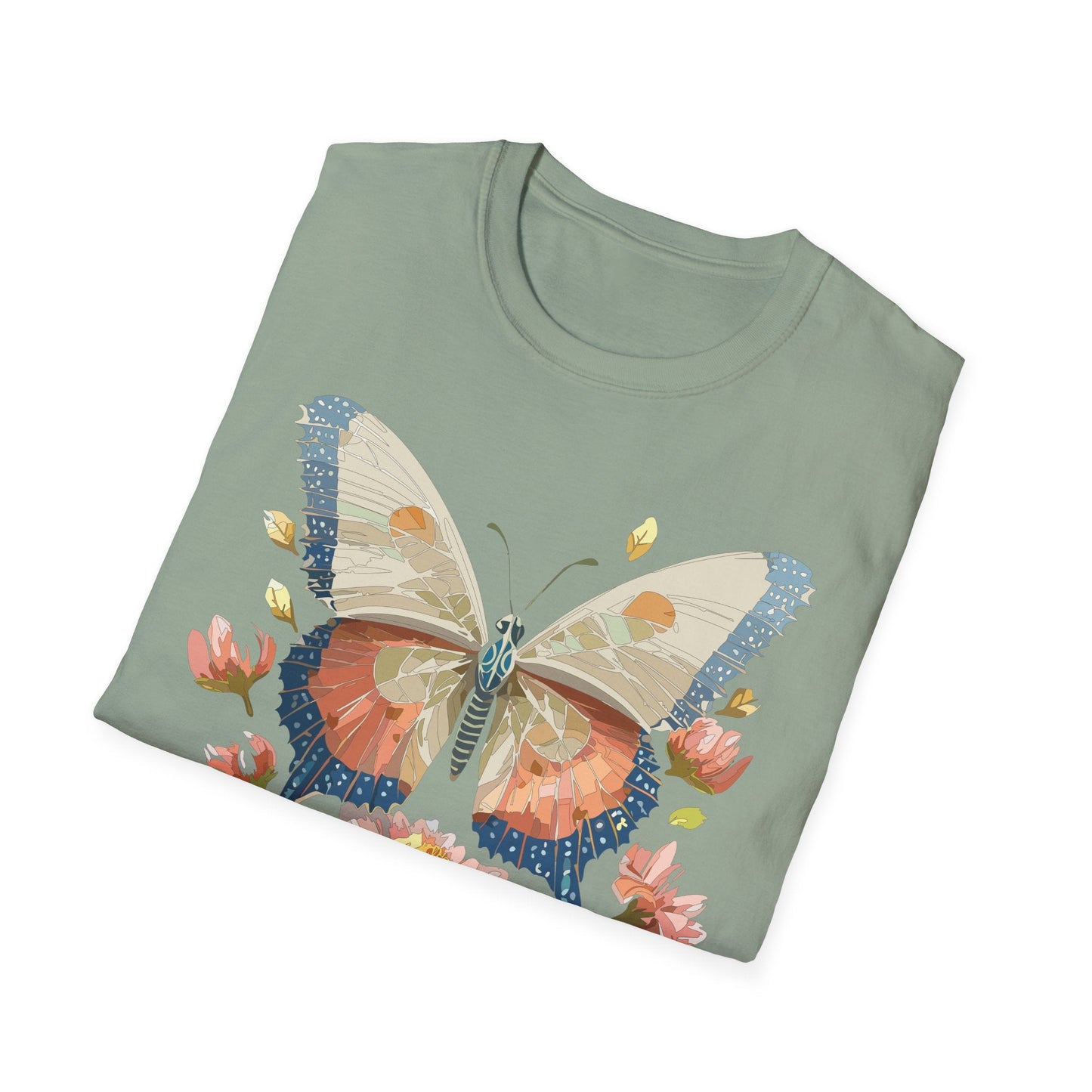 Butterfly Shirt Unisex Softstyle T Shirt Gildan 64000 100 Cotton Monarch Butterfly Gift
