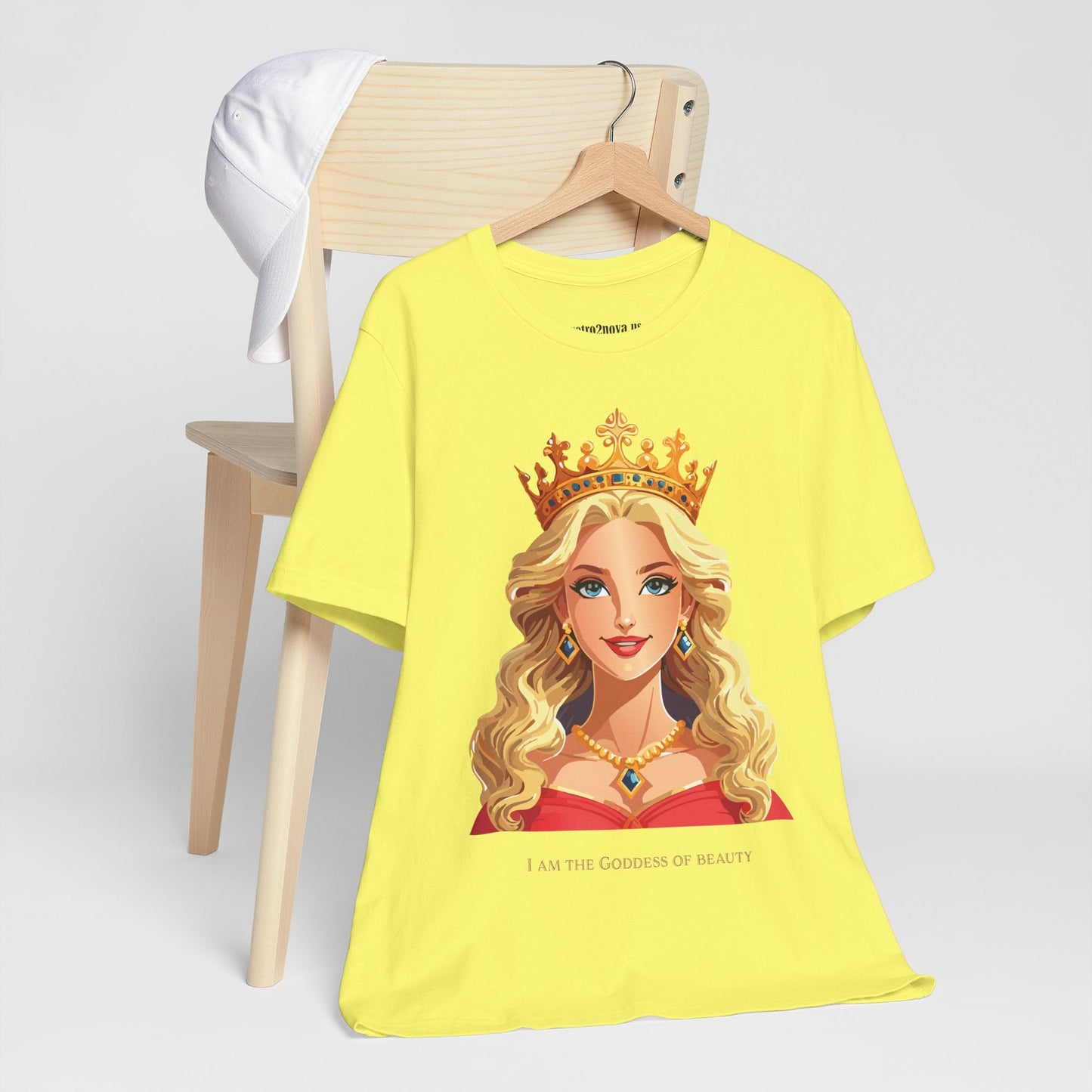 Goddess Shirt Unisex Graphic Cotton T Shirt Short Sleeve With Original Art By Retro2Nova