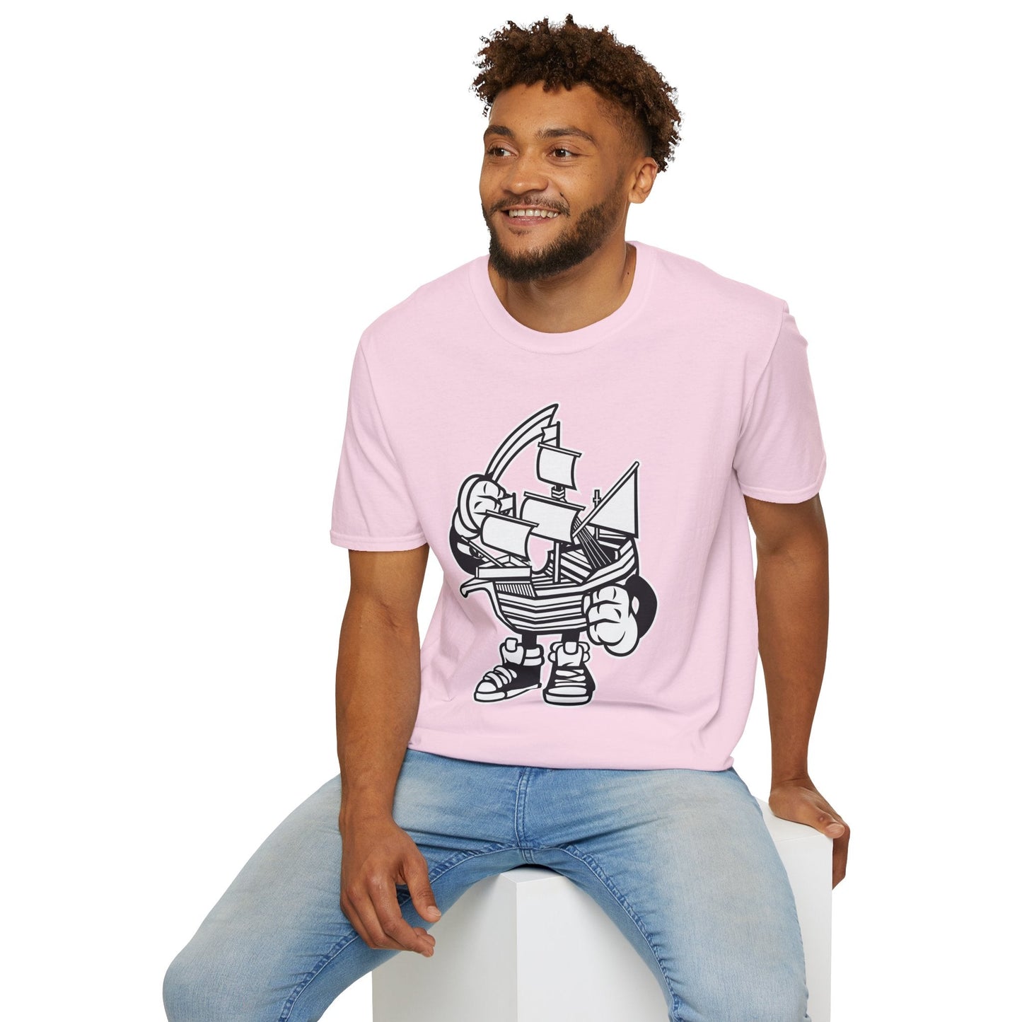 Cartoon T Shirt Animation Tee Funny Unisex Gildan Softstyle 64000 Cotton Art Design
