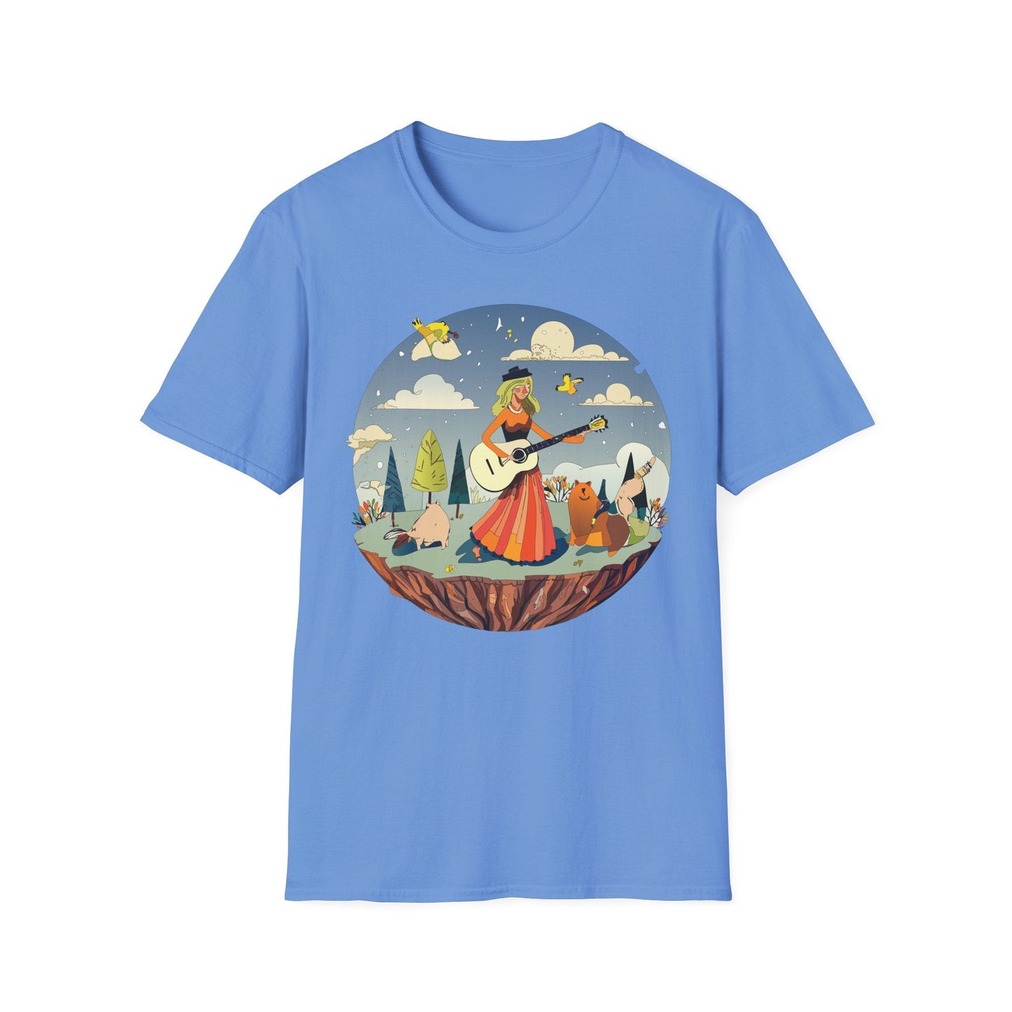 Womens Graphic T Shirt Art Design Tee Unisex SoftStyle Gildan 64000 100 Percent Cotton