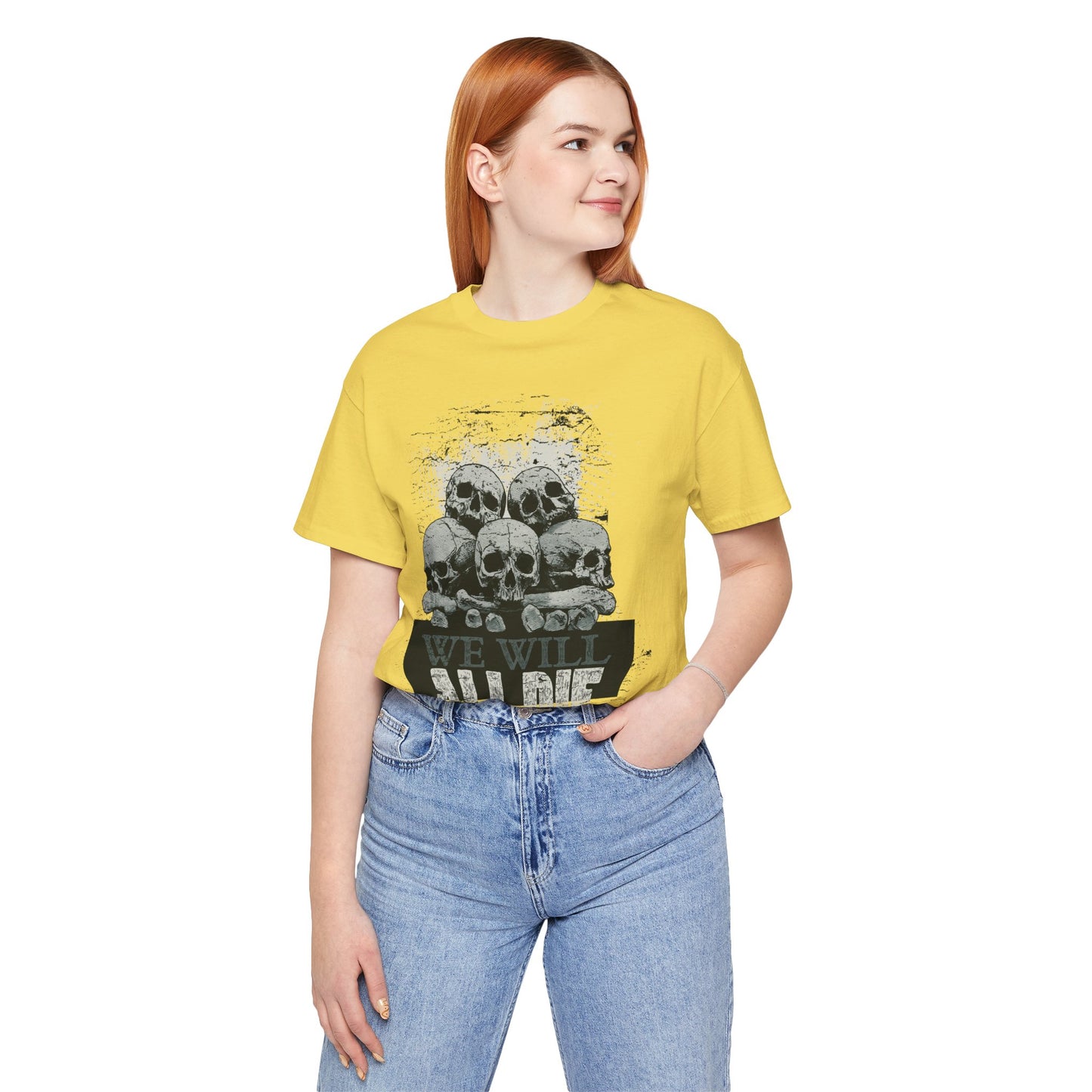 All Die Skull Graphic Design Tee, Skull Shirt, Vintage Tees, Art Design T-Shirt, Graphic Tee, Art Shirts