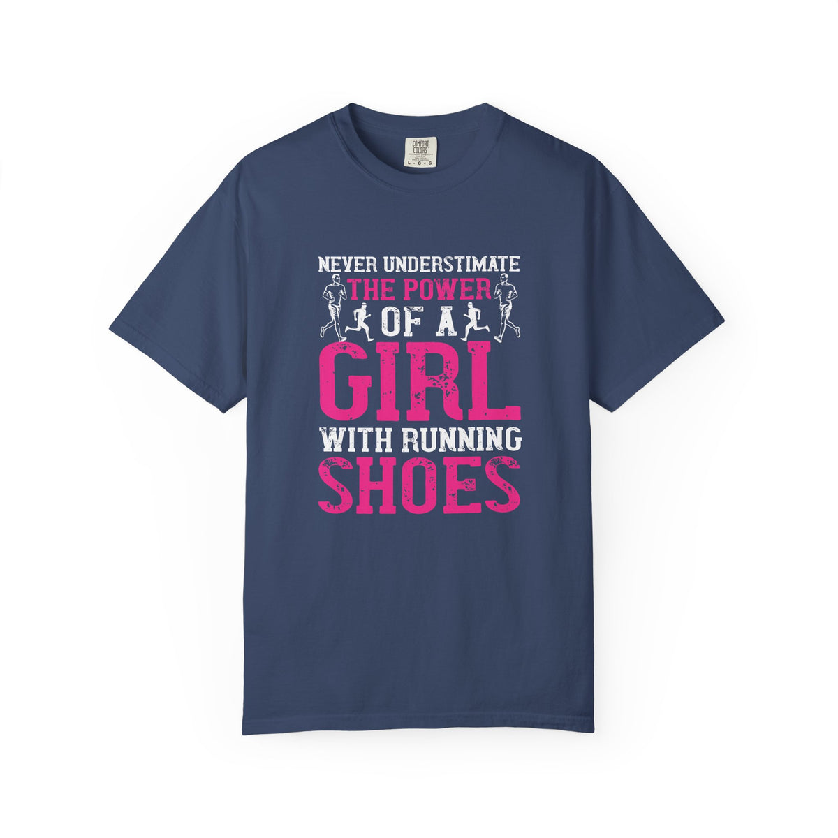 Girl With Running Shoes Unisex Comfort Colors Garment-Dyed Heavyweight 100 Cotton Art Design T-Shirt w95