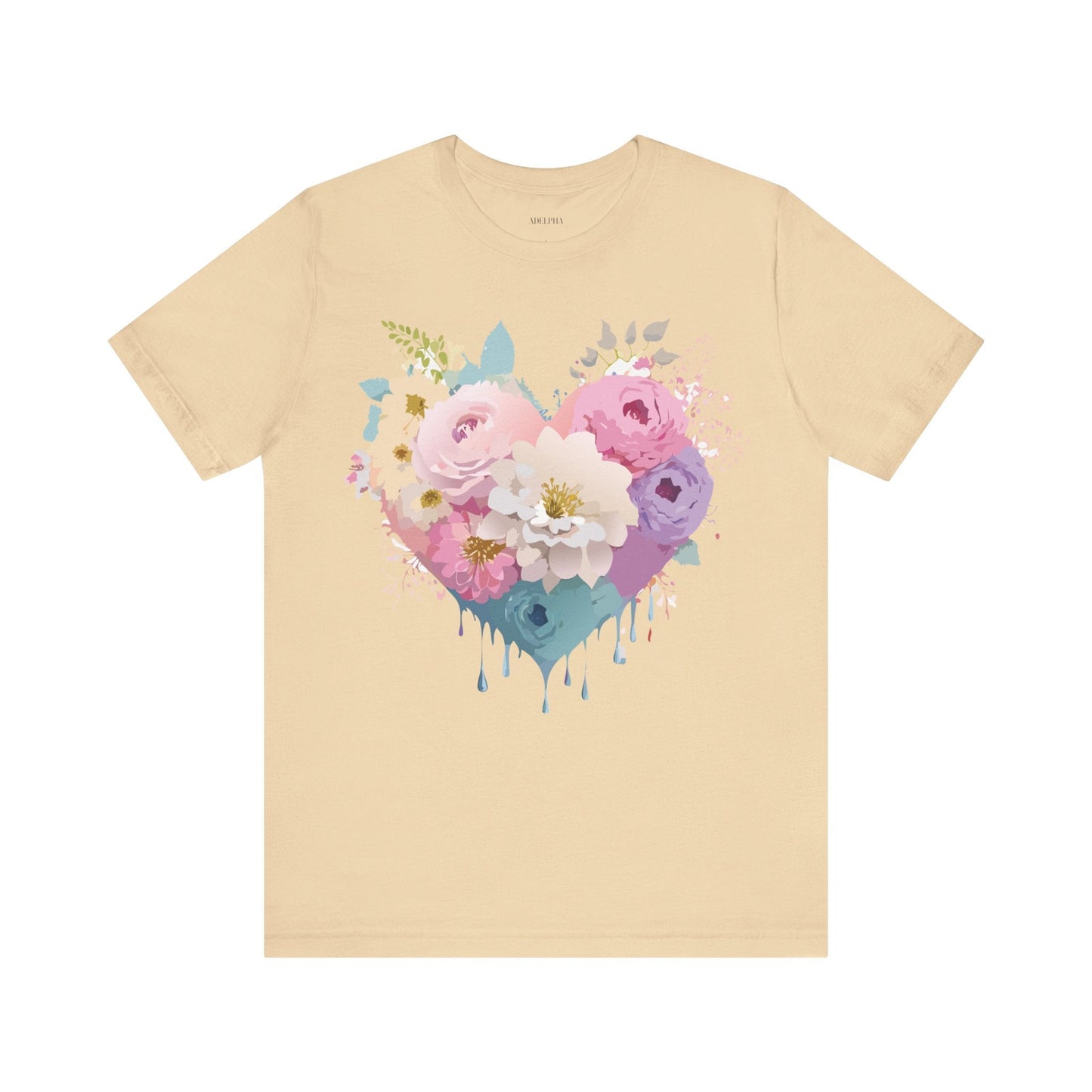 Valentine Graphic Tee Unisex Short Sleeve Shirt With Adelpha Vintage Artwork Design