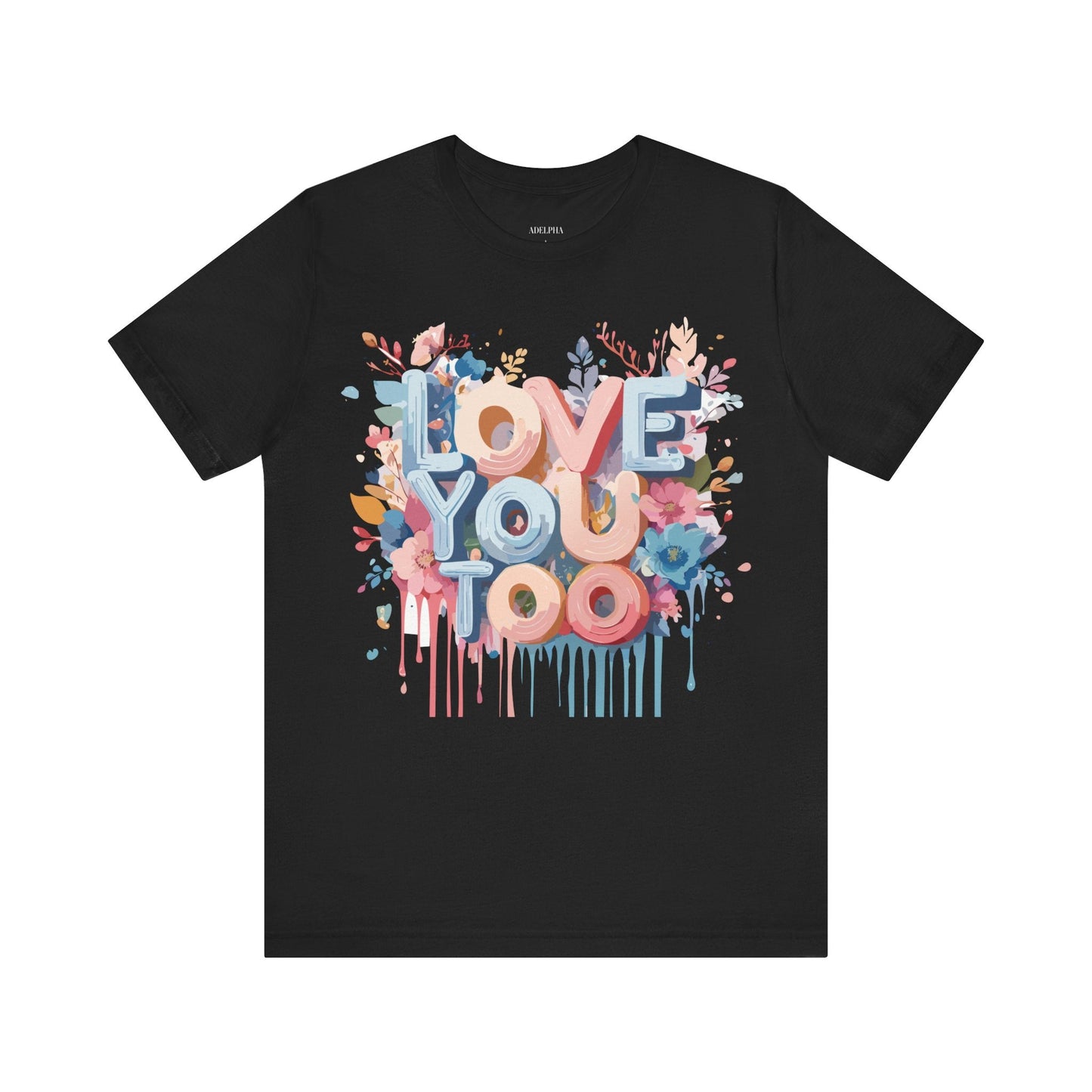 Valentine Graphic Tee Unisex Short Sleeve Art Design By Adelpha Vintage Inspired Tee