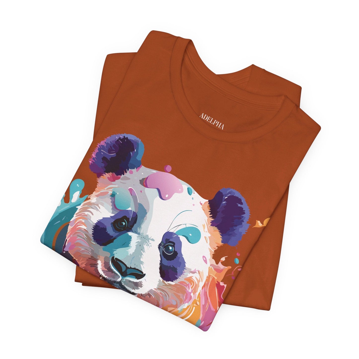 Panda Graphic Unisex 100 Cotton Vintage Art with Animal T-Shirt 12