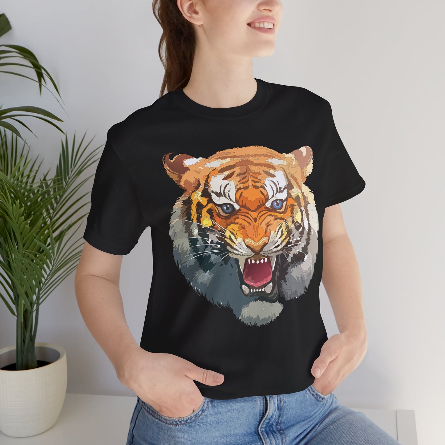 Tiger Shirt, Animal Shirt, T-Shirt with Tiger, Art Design Tee, Animal Tees, Safari T-Shirt, Graphic Design Tee 14