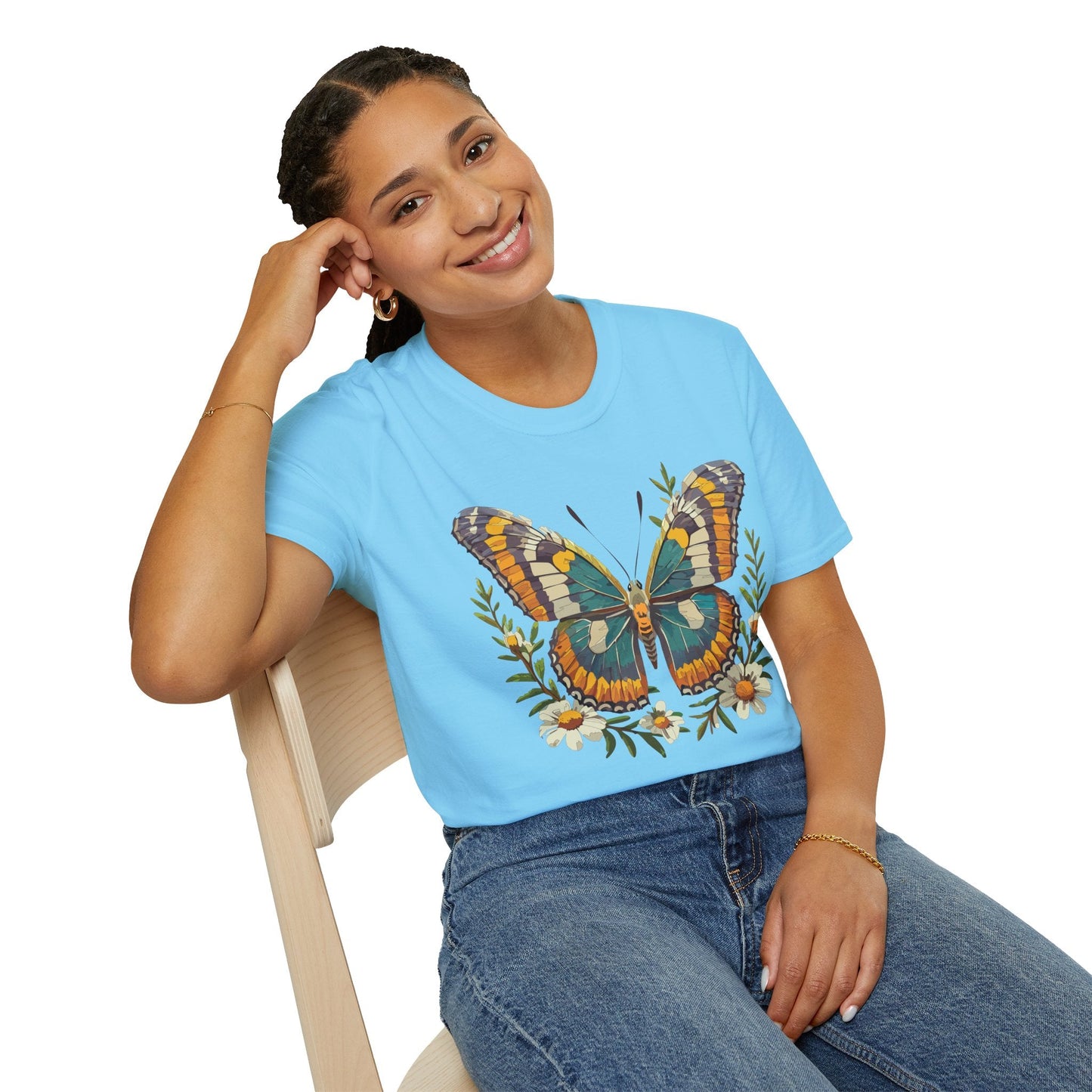 Monarch Butterfly Shirt Unisex T Shirt Softstyle 100 Percent Ring Spun Cotton Comfort