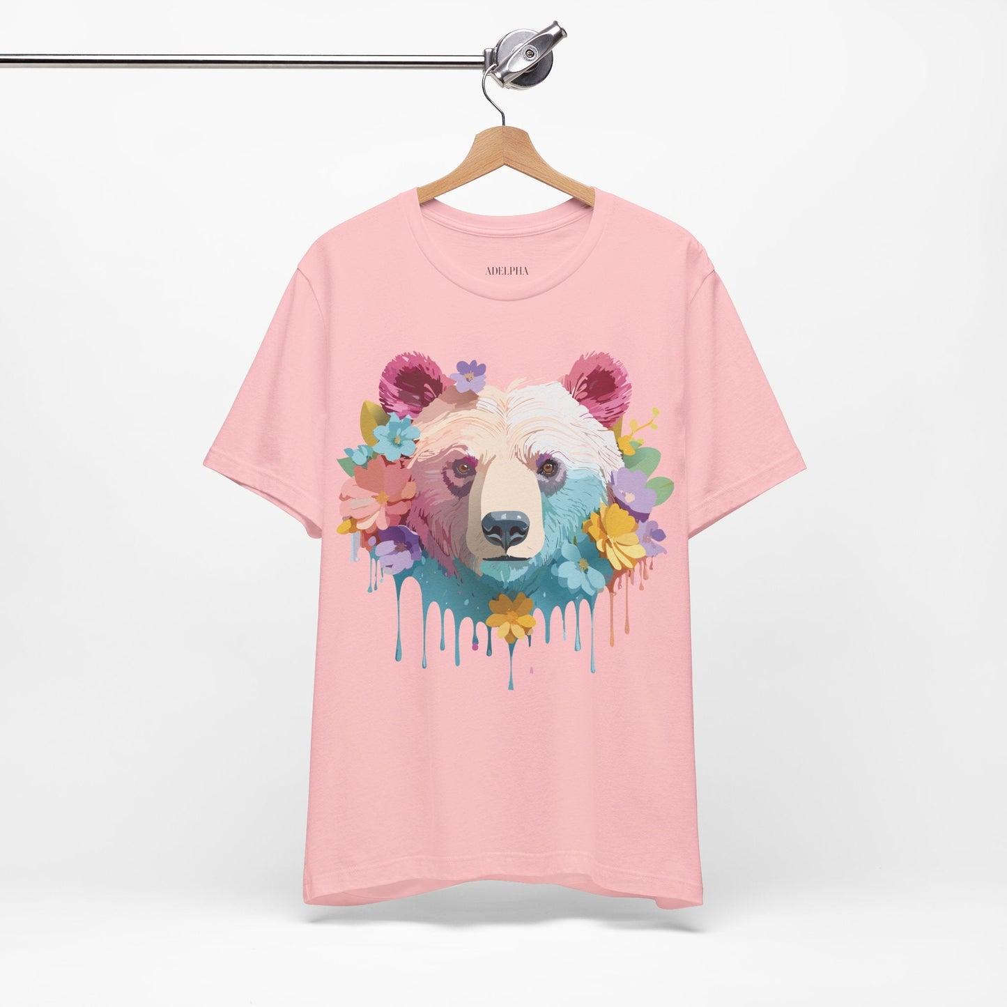 Bear Graphic Tee By Adelpha Unisex Short Sleeve Shirt Vintage Inspired Artwork