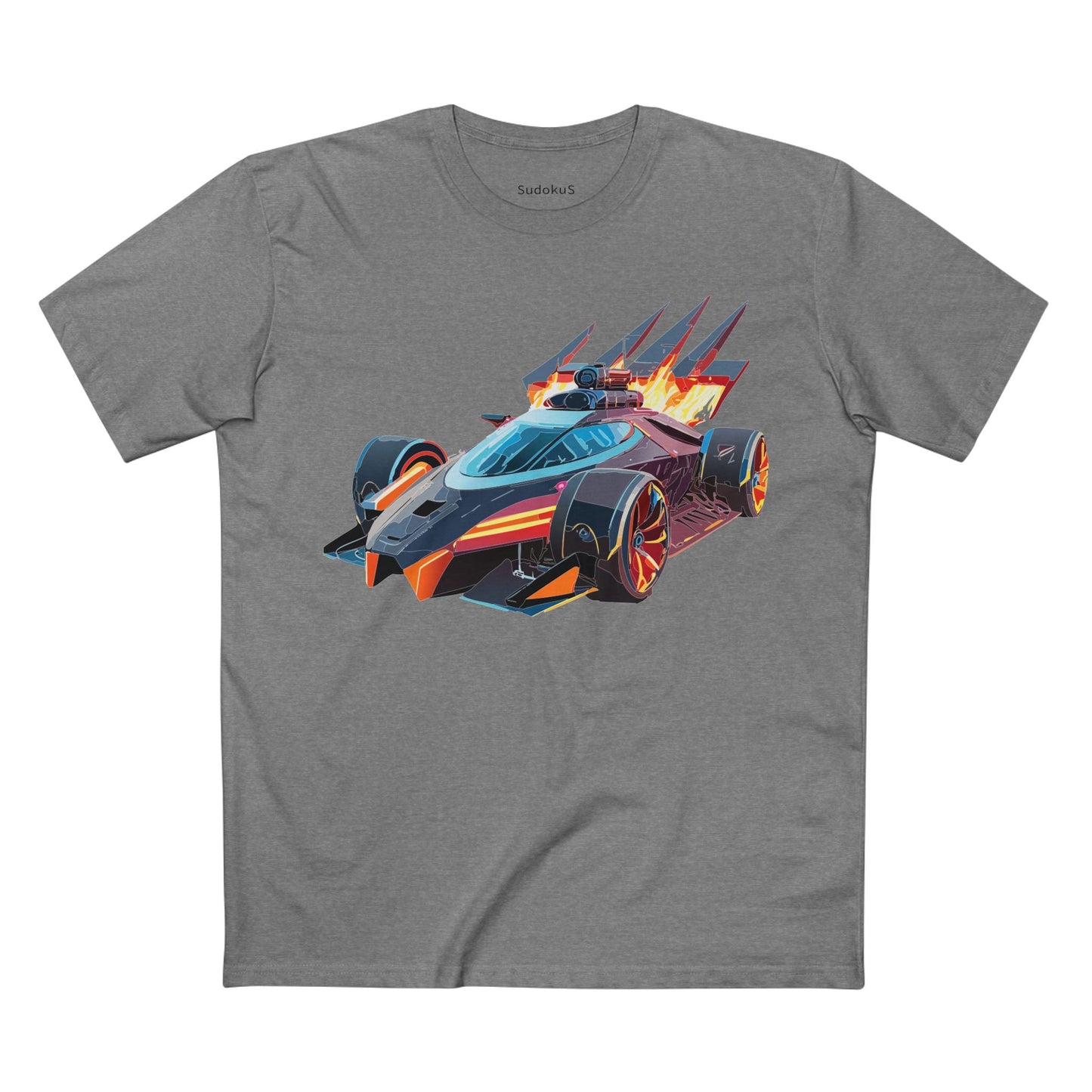 Car Graphic Unisex 100 Cotton Staple Tee 4