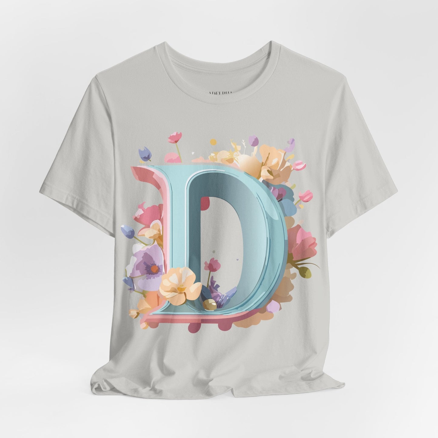Letter D Graphic T Shirt Unisex Short Sleeve Art Design Tee By Adelpha Vintage Inspired Artwork